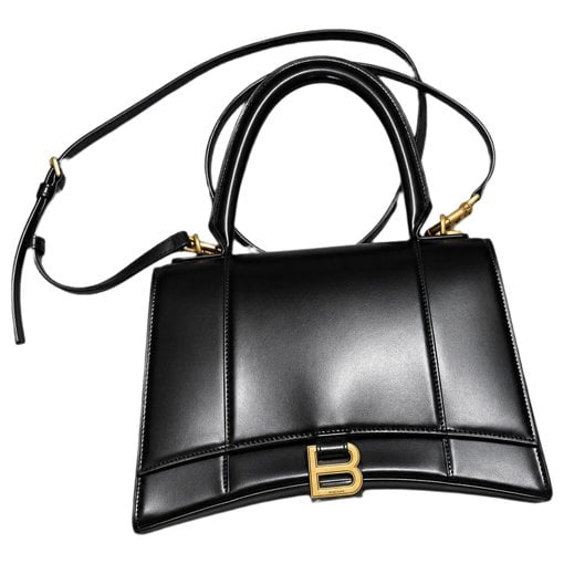 Hourglass leather crossbody bag