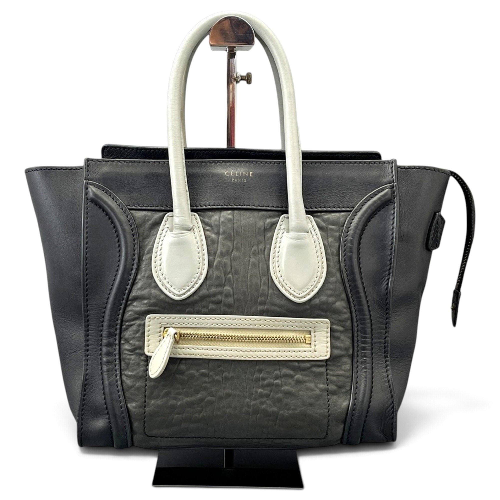 Luggage leather tote