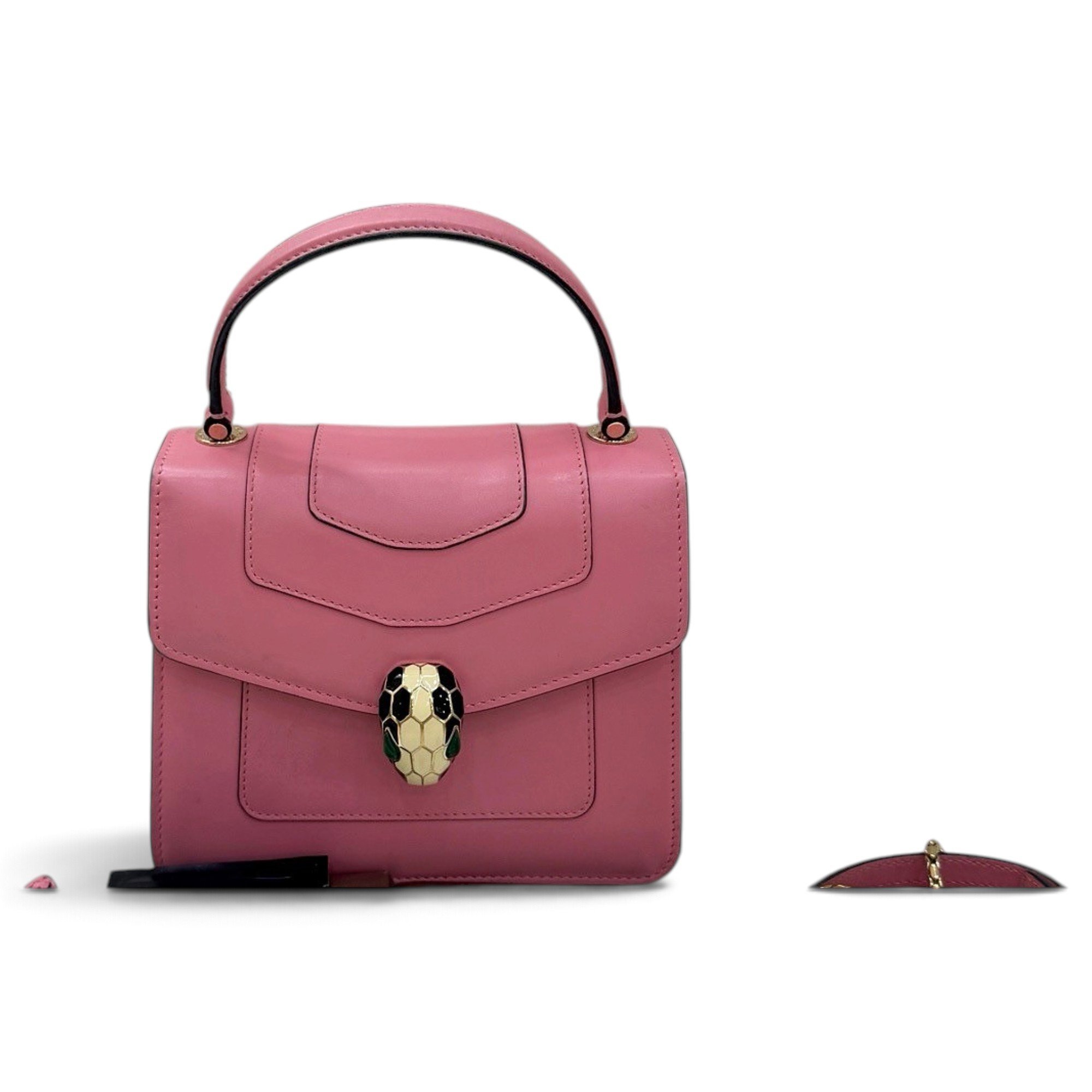 Bvlgari Serpenti leather handbag