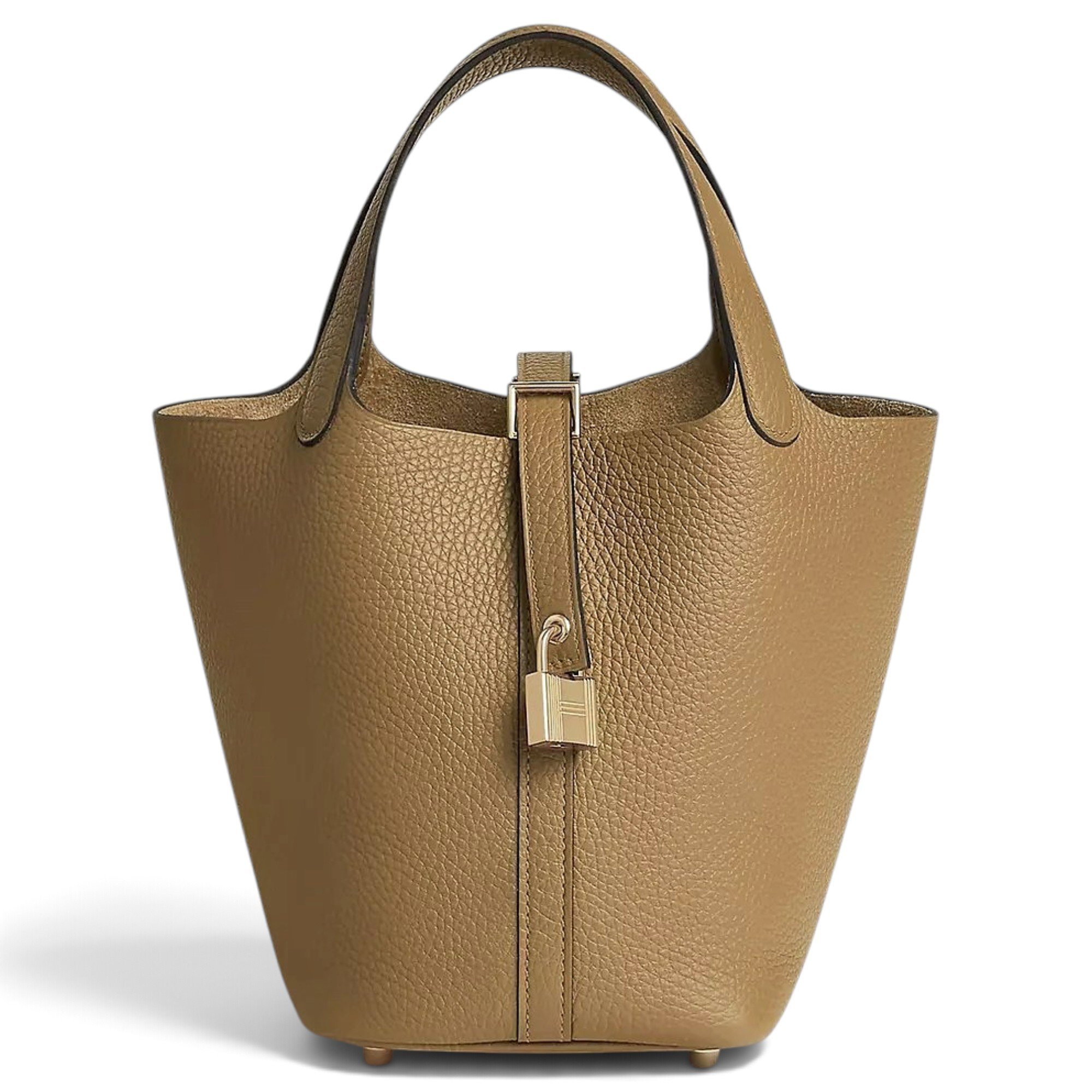 Picotin leather tote