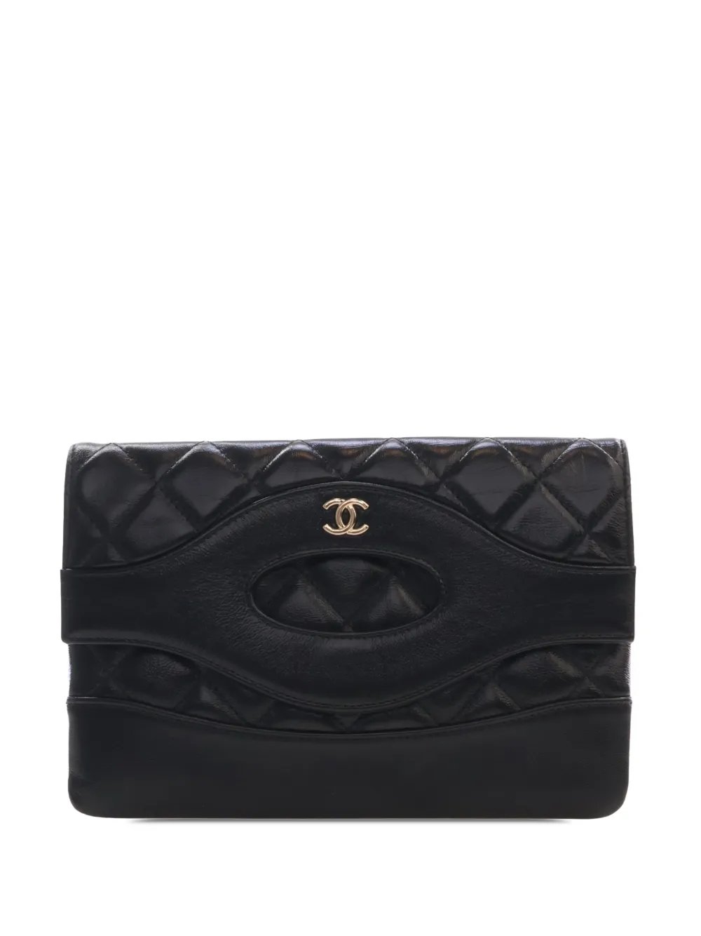 2021-2026 Small Shiny Crumpled Calfskin 31 clutch bag