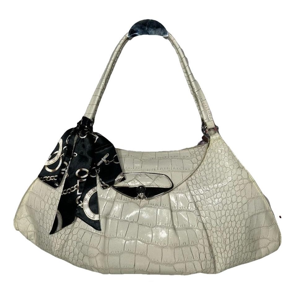 Leather clutch bag
