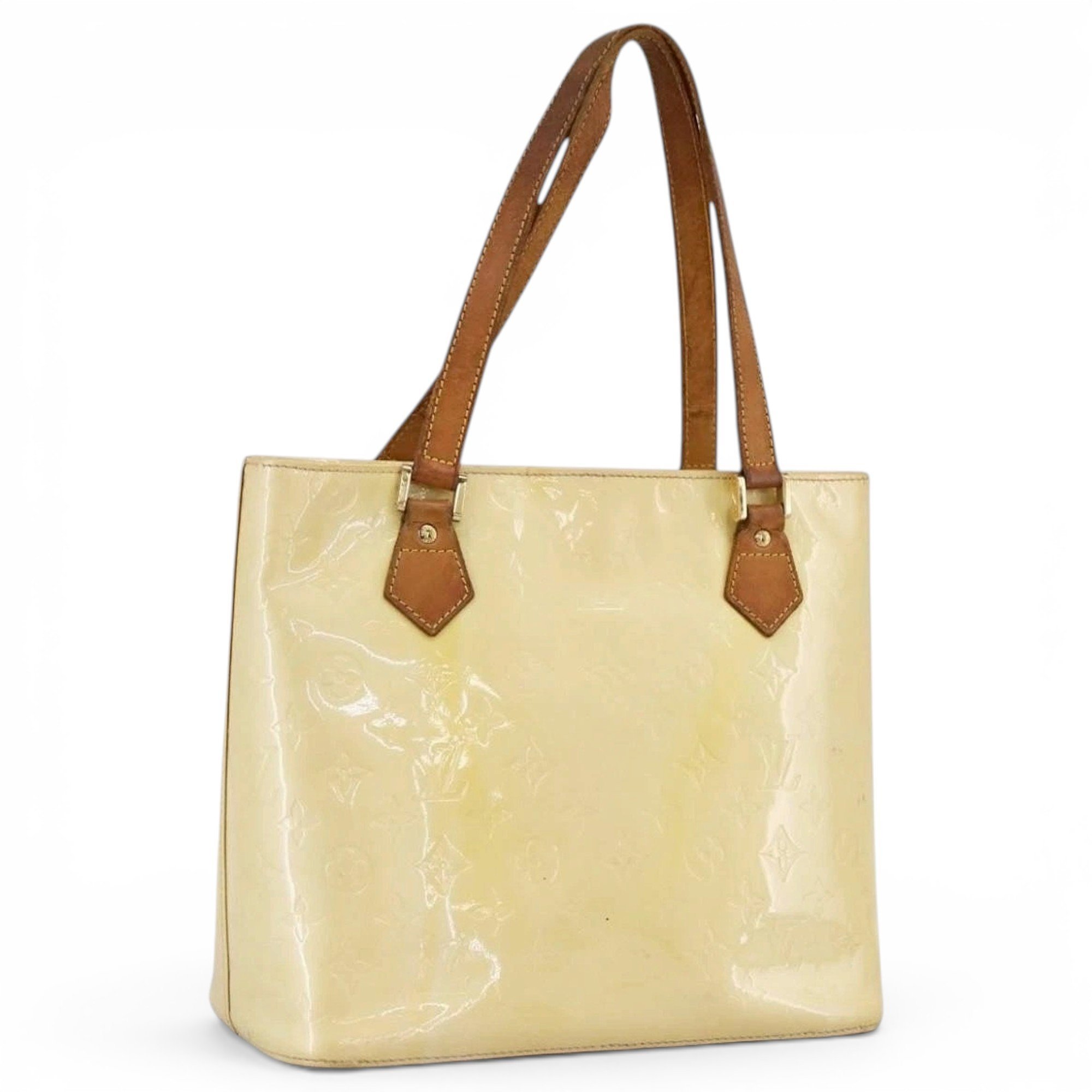 Patent leather handbag