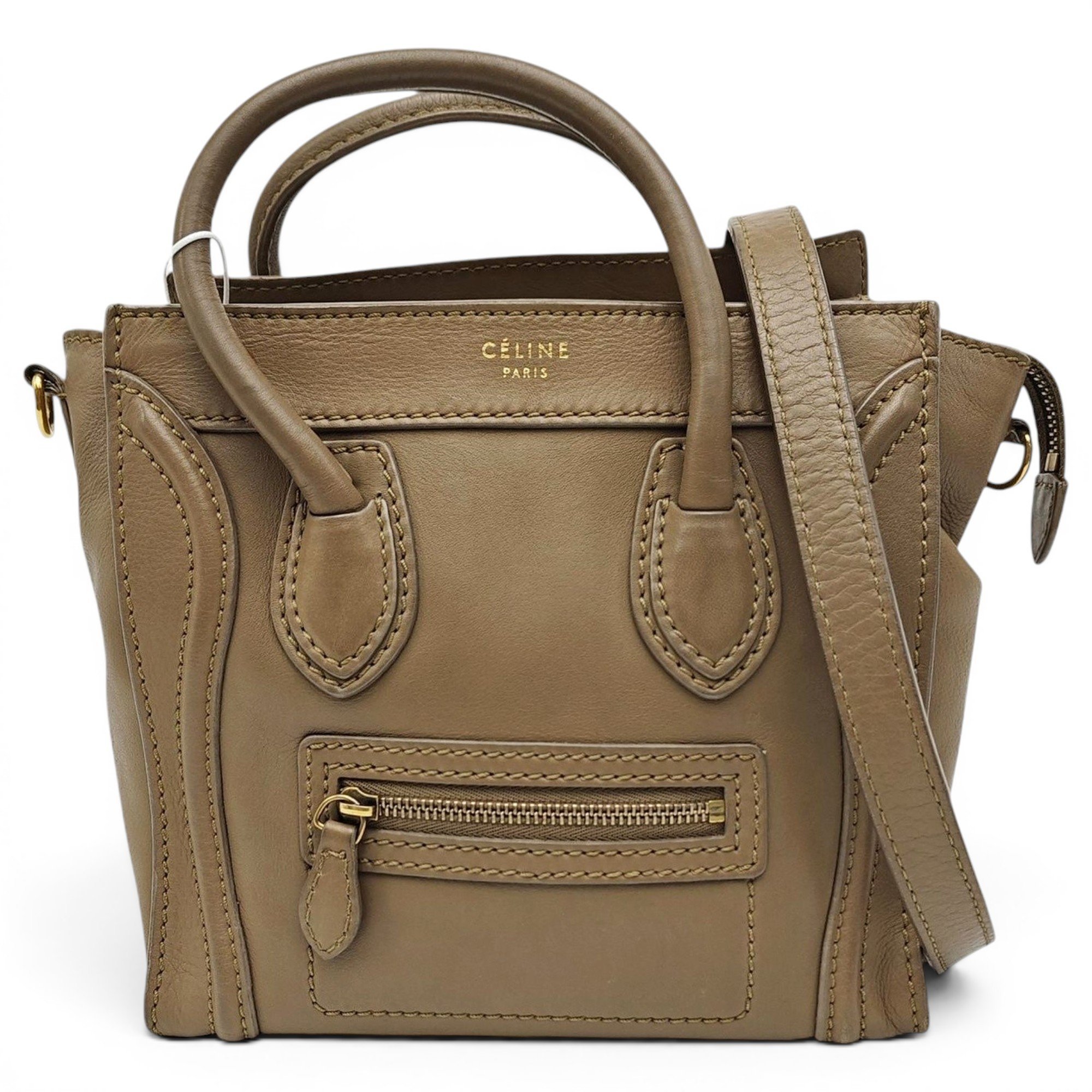 Luggage leather handbag