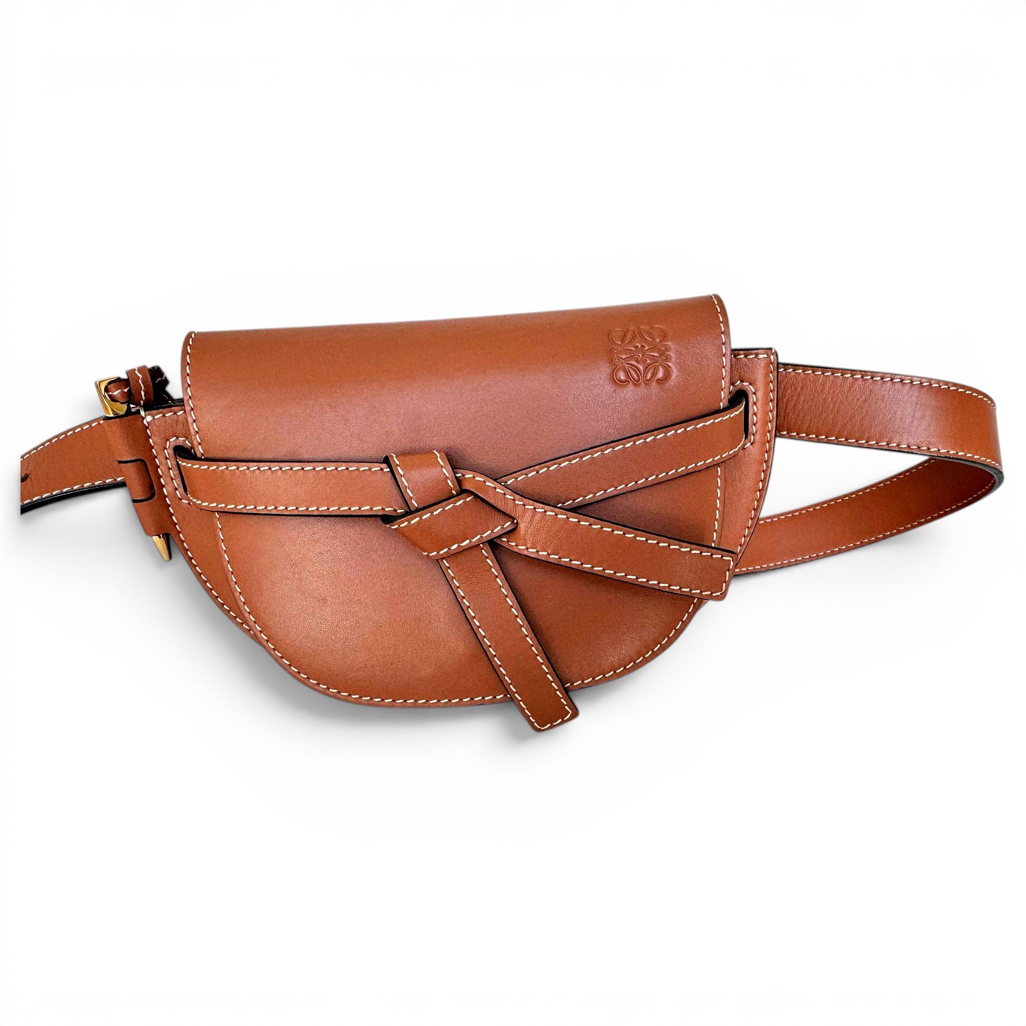 Gate leather crossbody bag
