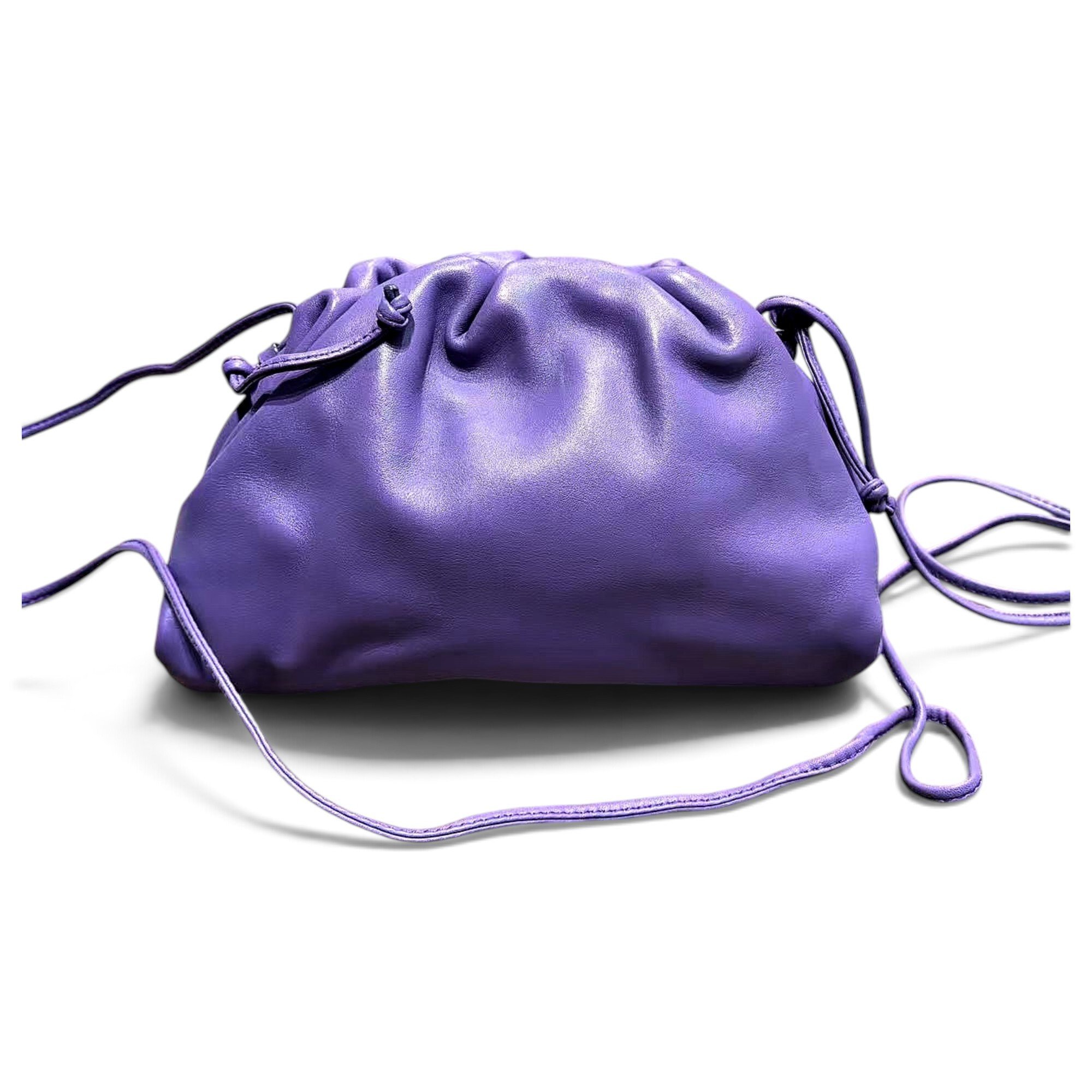 Pouch leather handbag