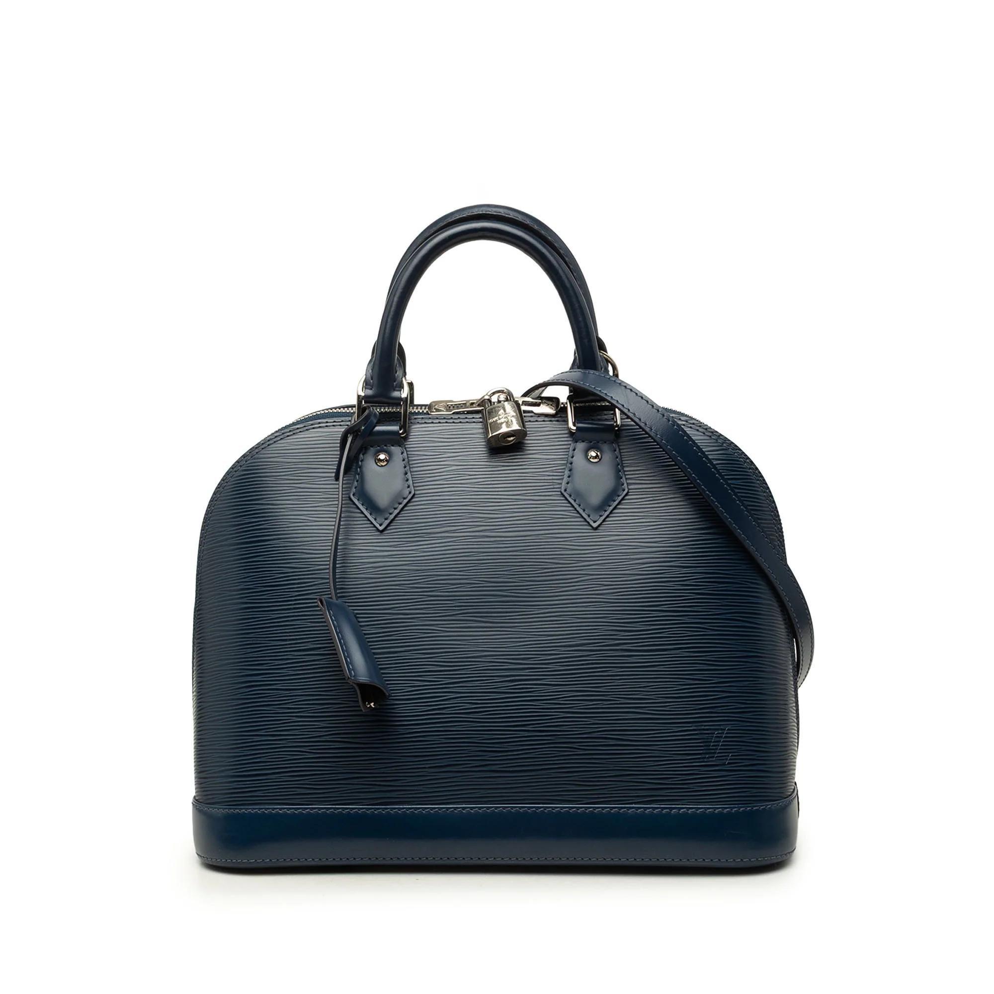Louis Vuitton Alma leather satchel
