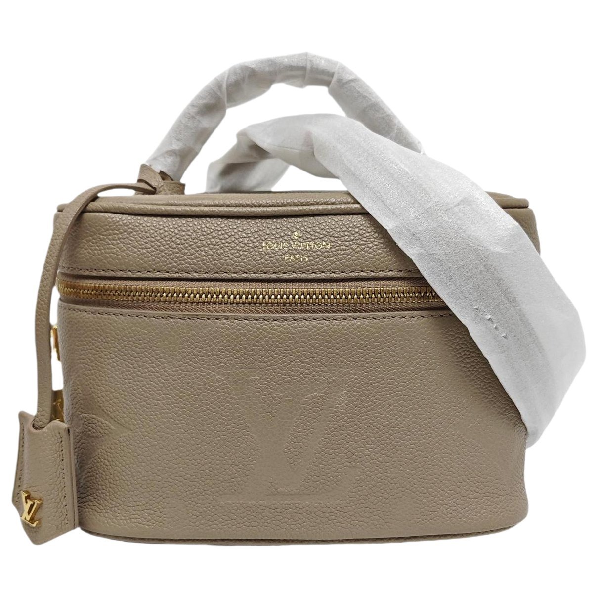 Vanity leather handbag