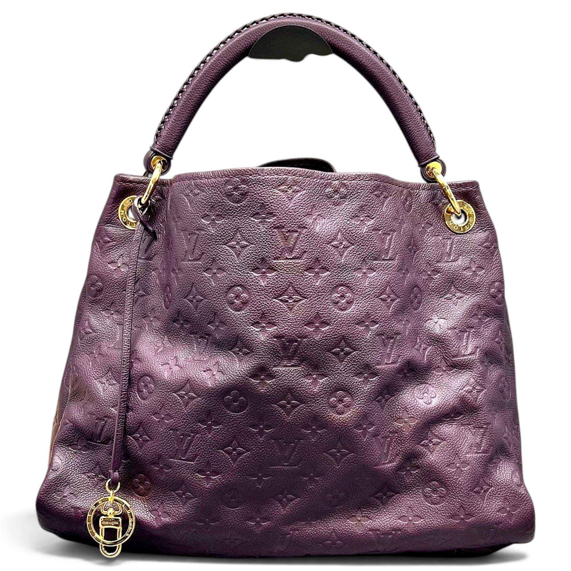 Artsy leather handbag