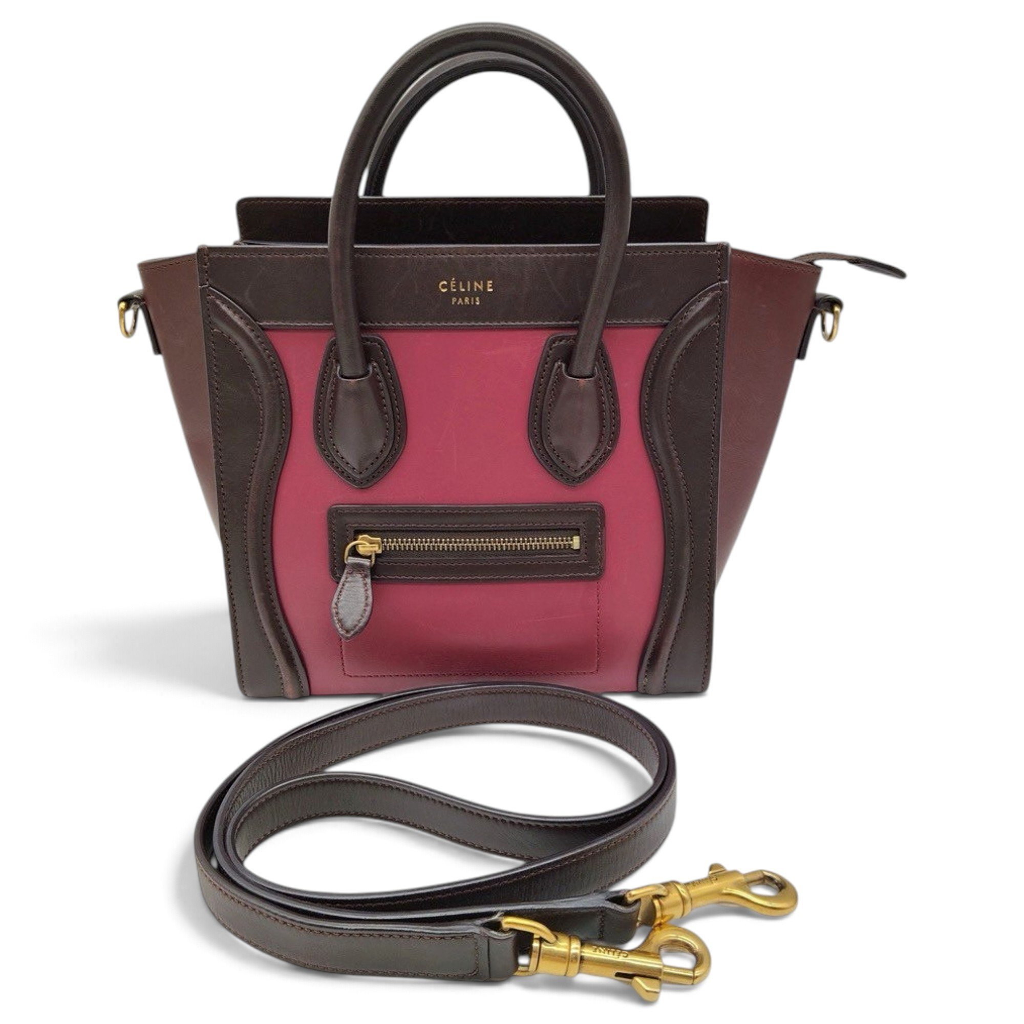 Nano Luggage leather handbag