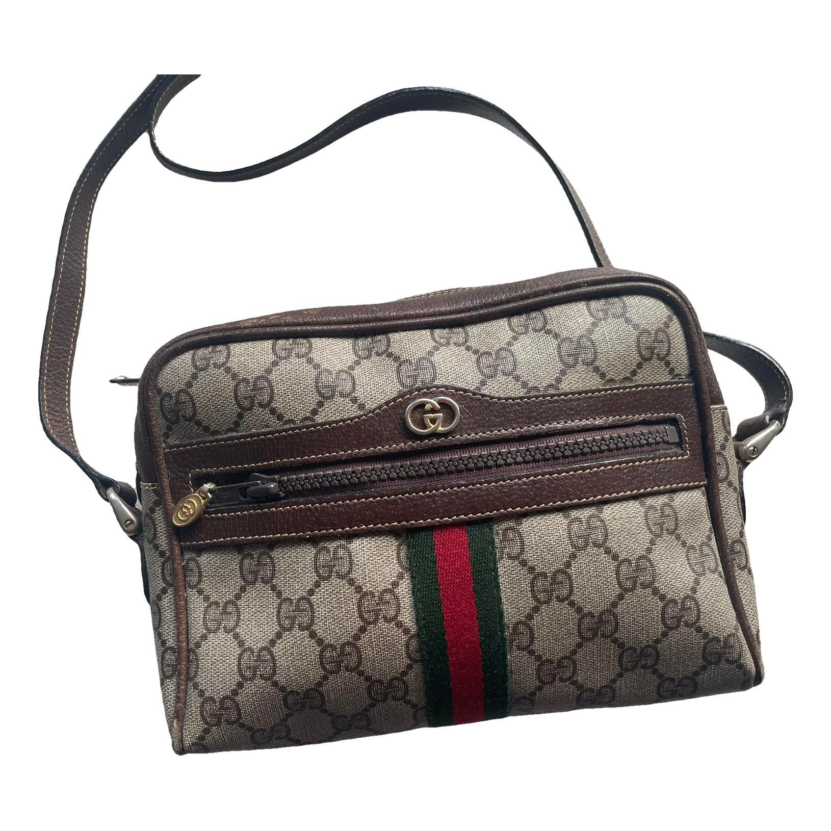 Ophidia leather crossbody bag