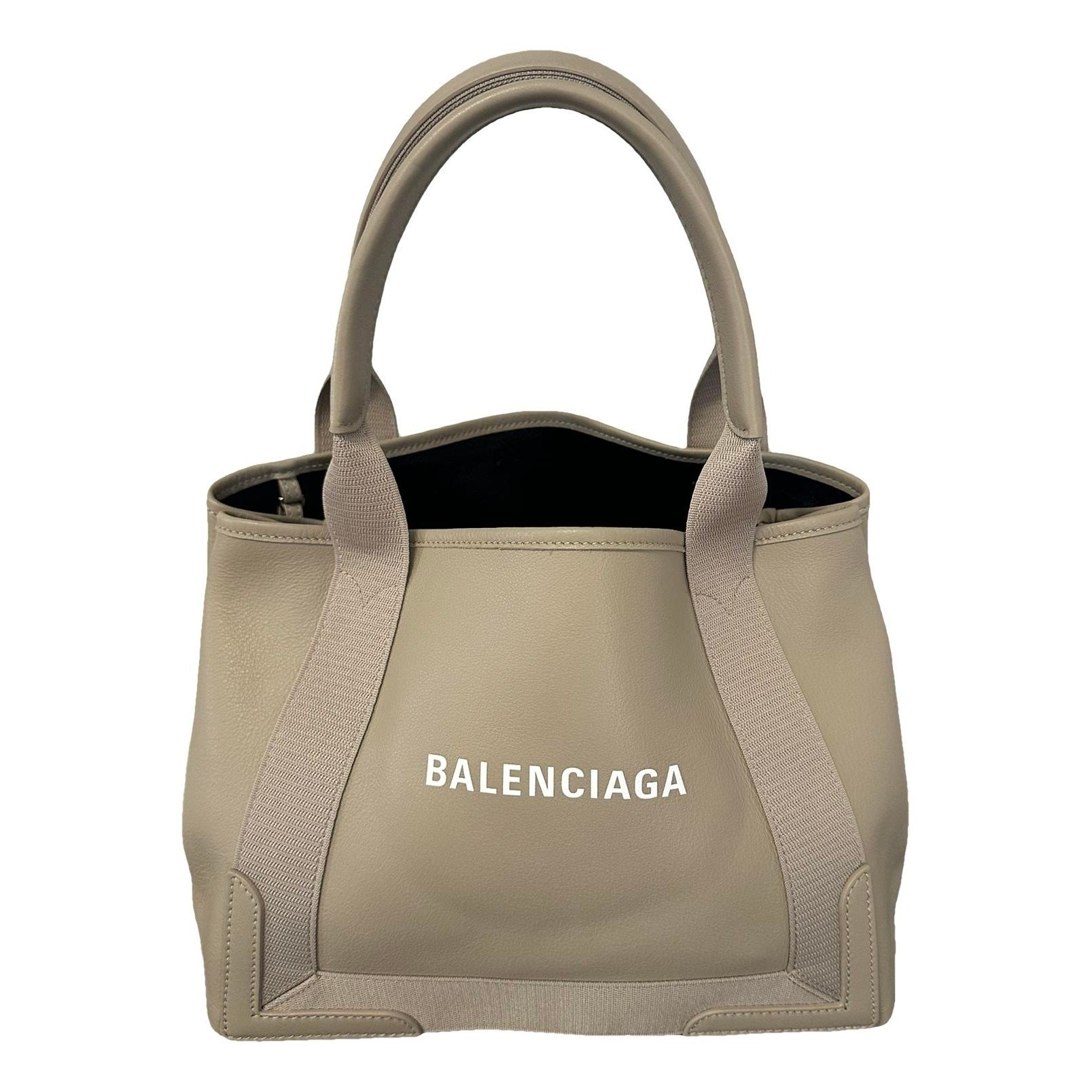 Balenciaga Navy cabas leather tote
