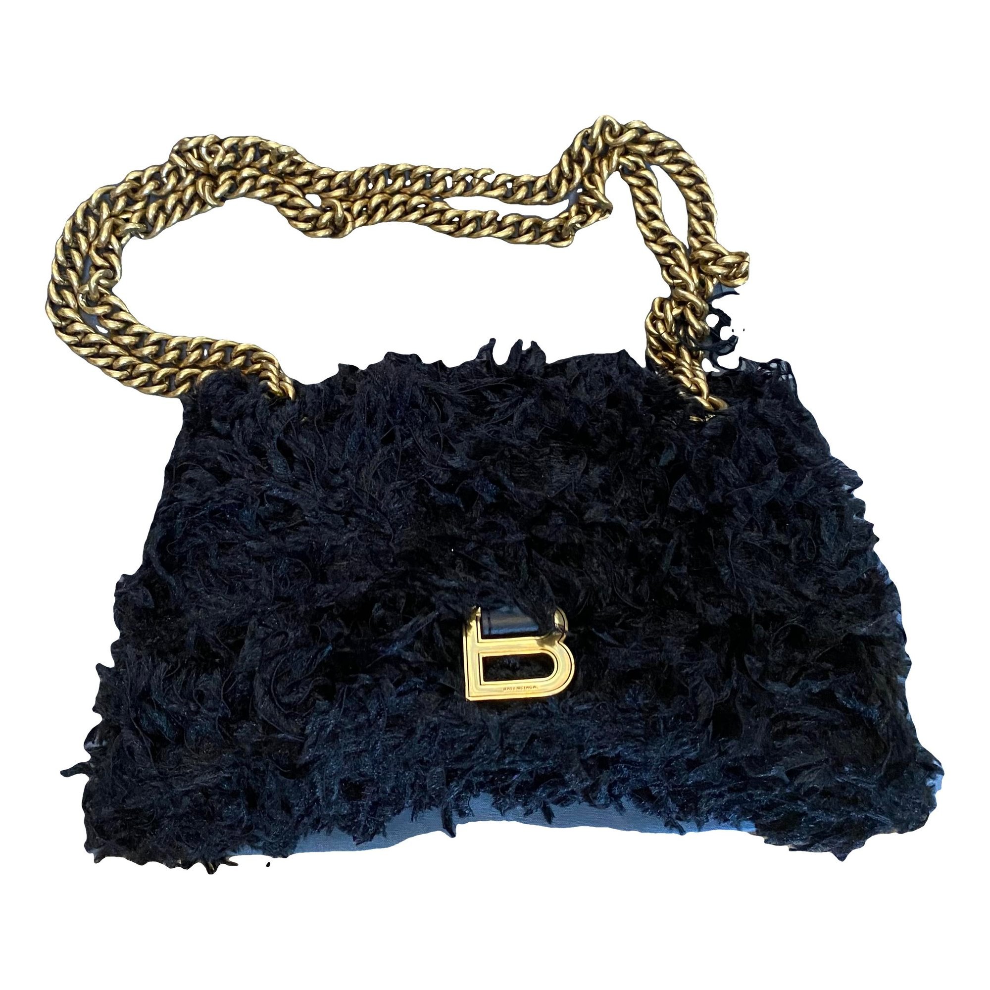 Faux fur handbag