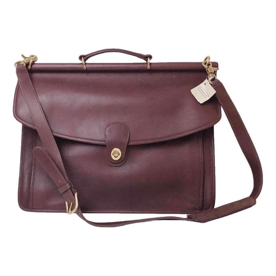 Signature Sufflette leather satchel