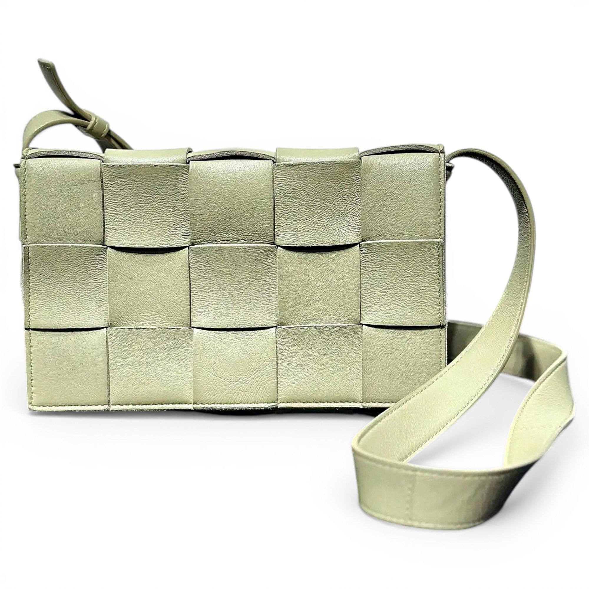 Cassette leather crossbody bag