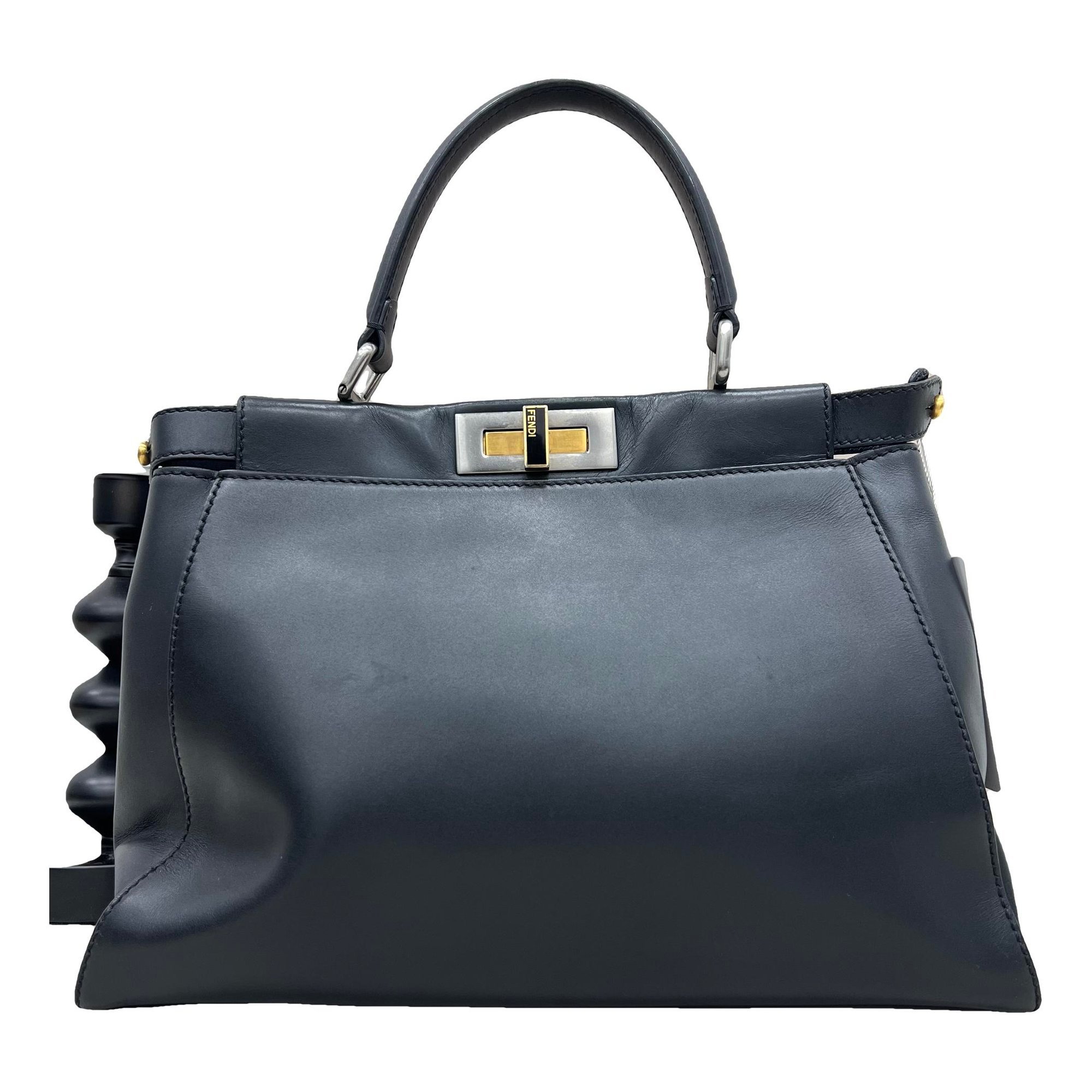 Peekaboo leather handbag