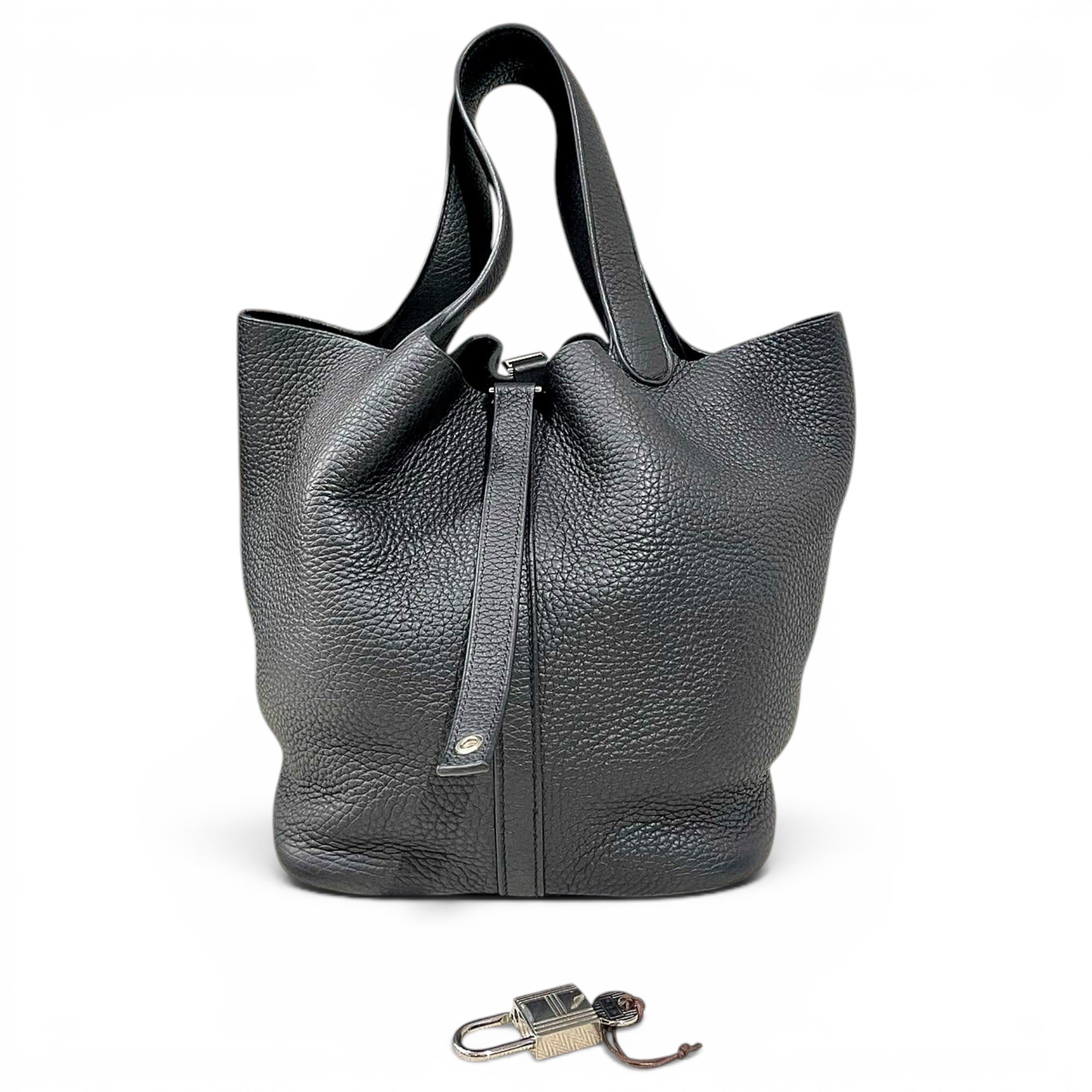 Picotin leather handbag