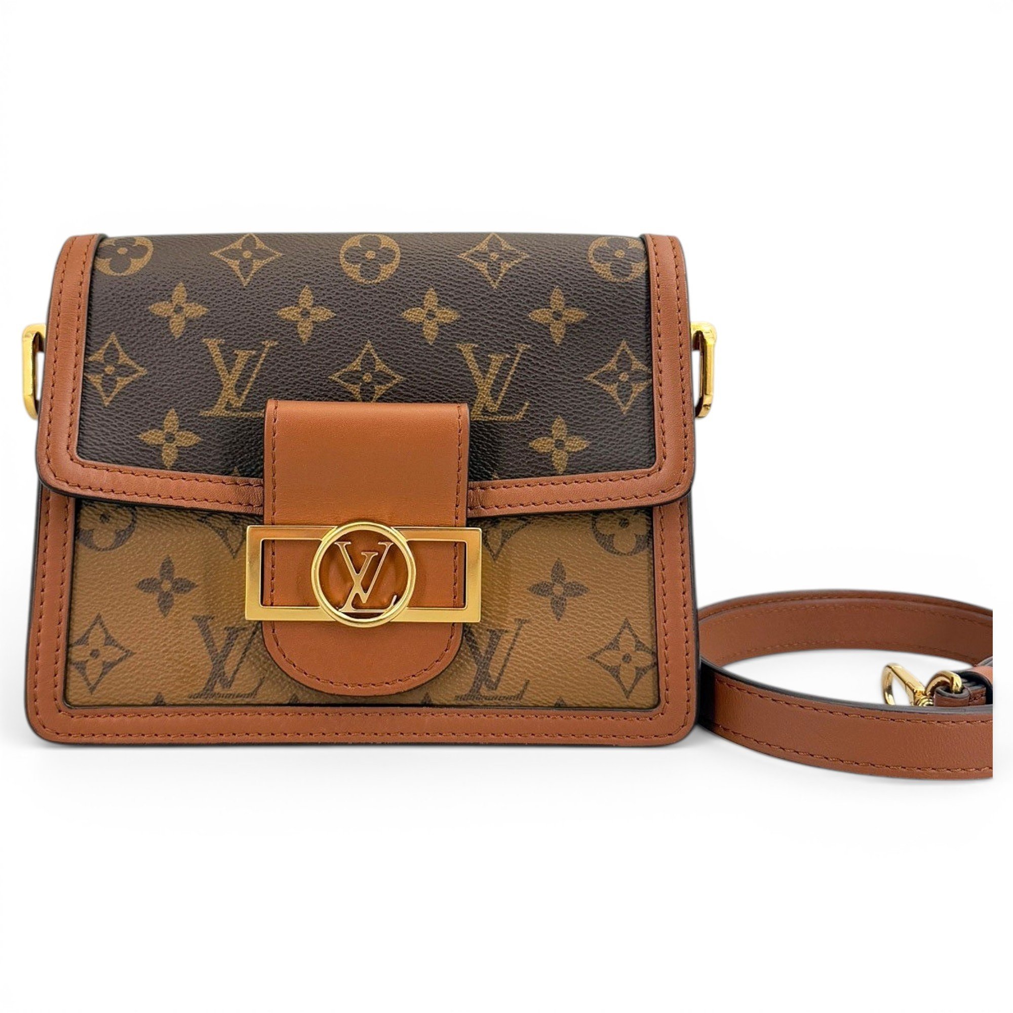 Dauphine leather crossbody bag