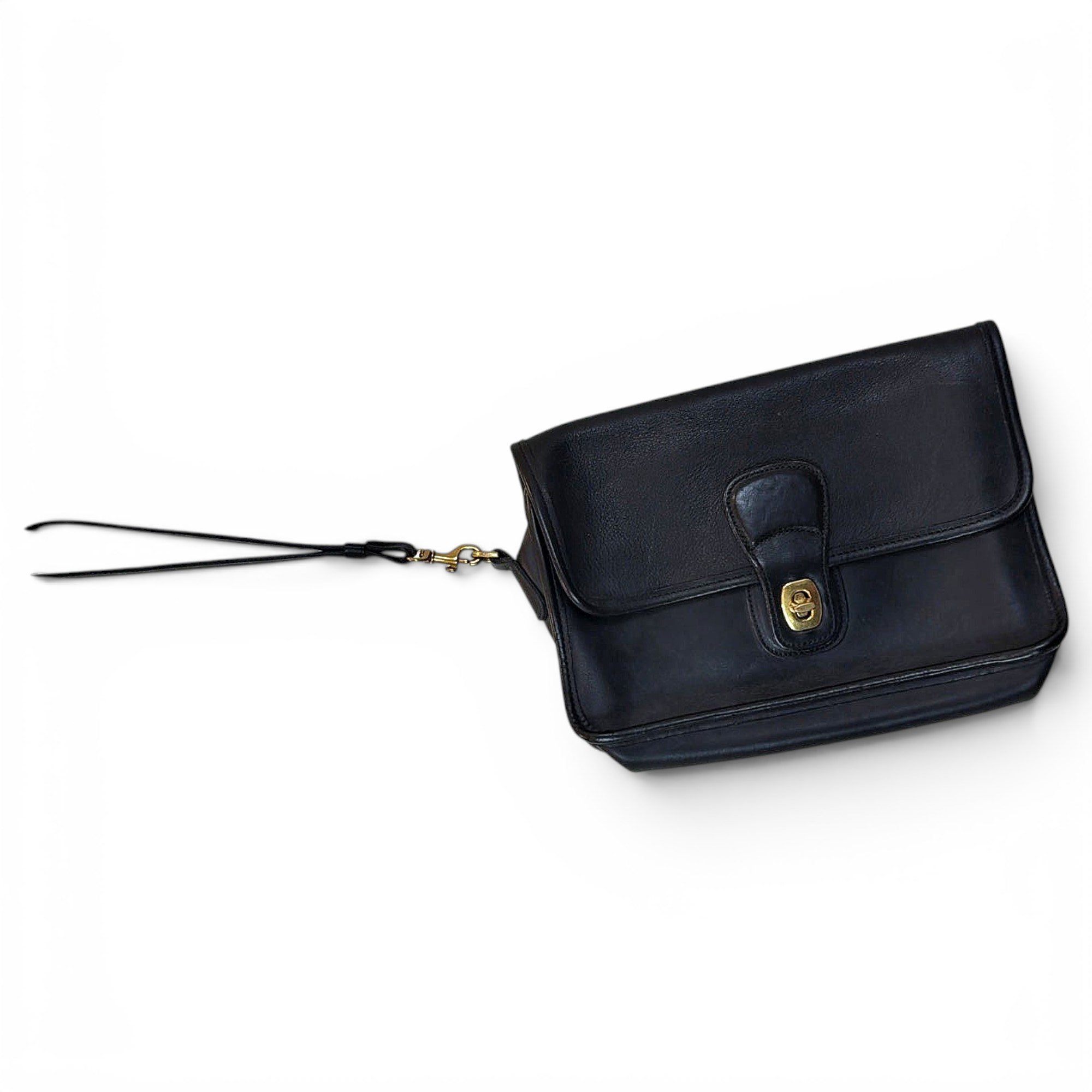 Leather clutch bag