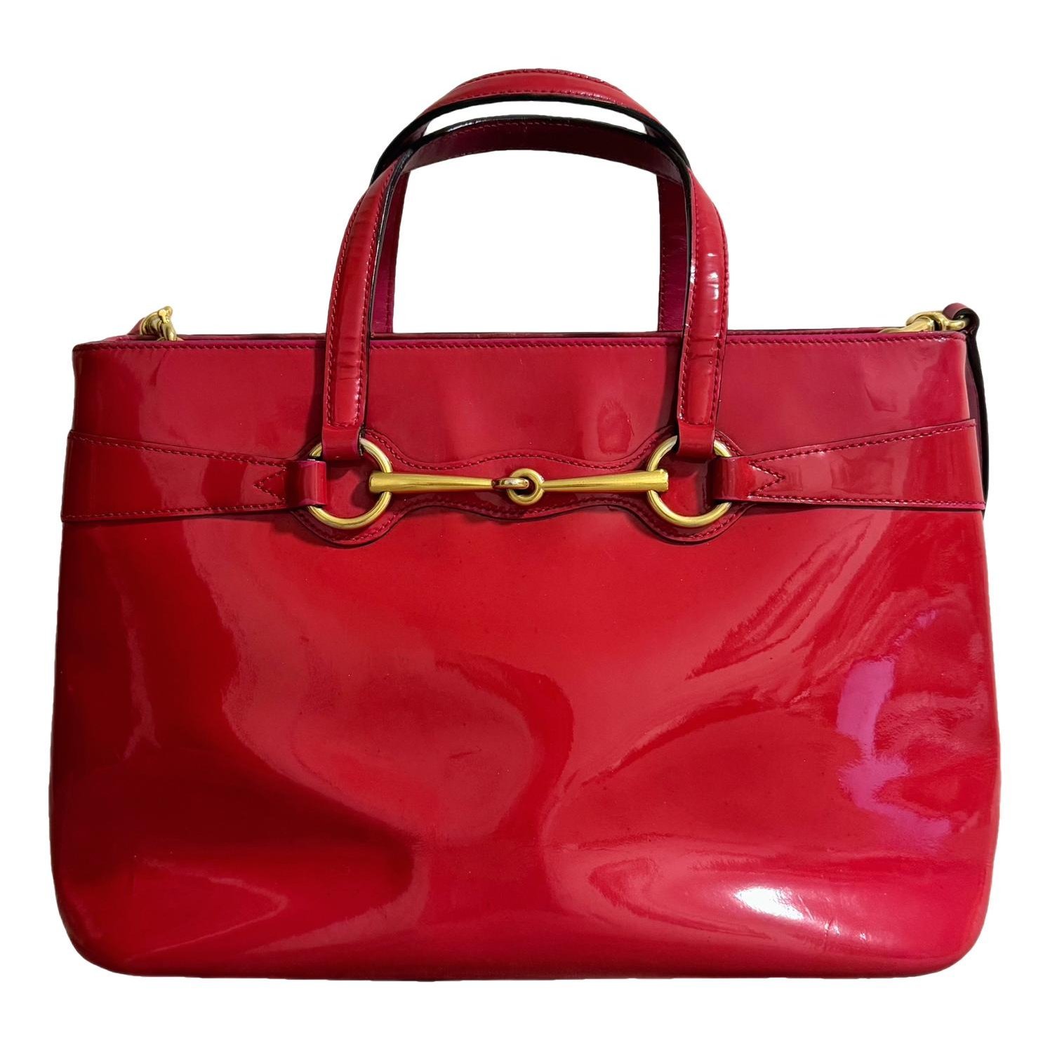 Horsebit 1955 patent leather handbag