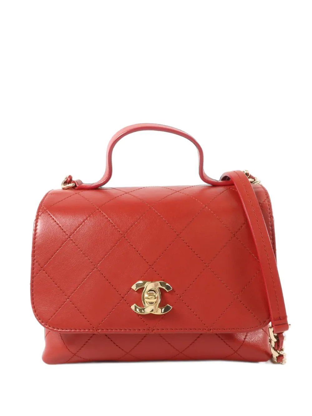 CC turn-lock shoulder bag