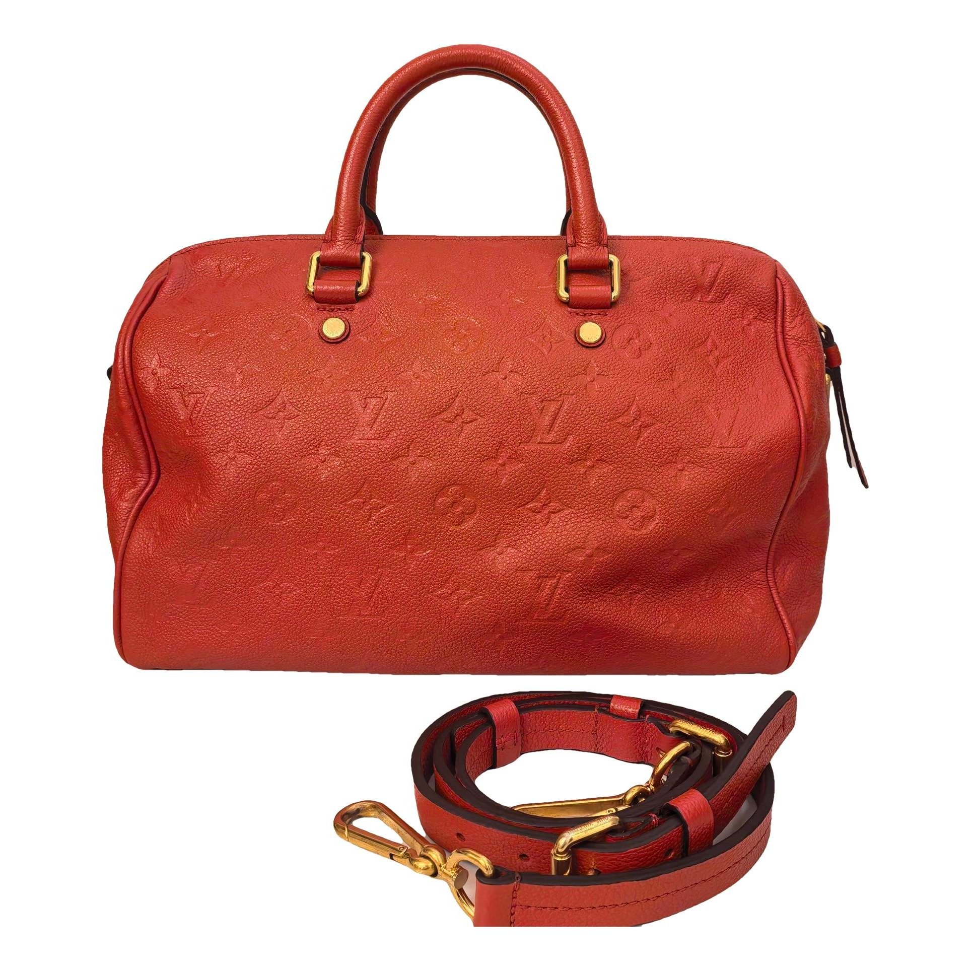 Speedy leather handbag