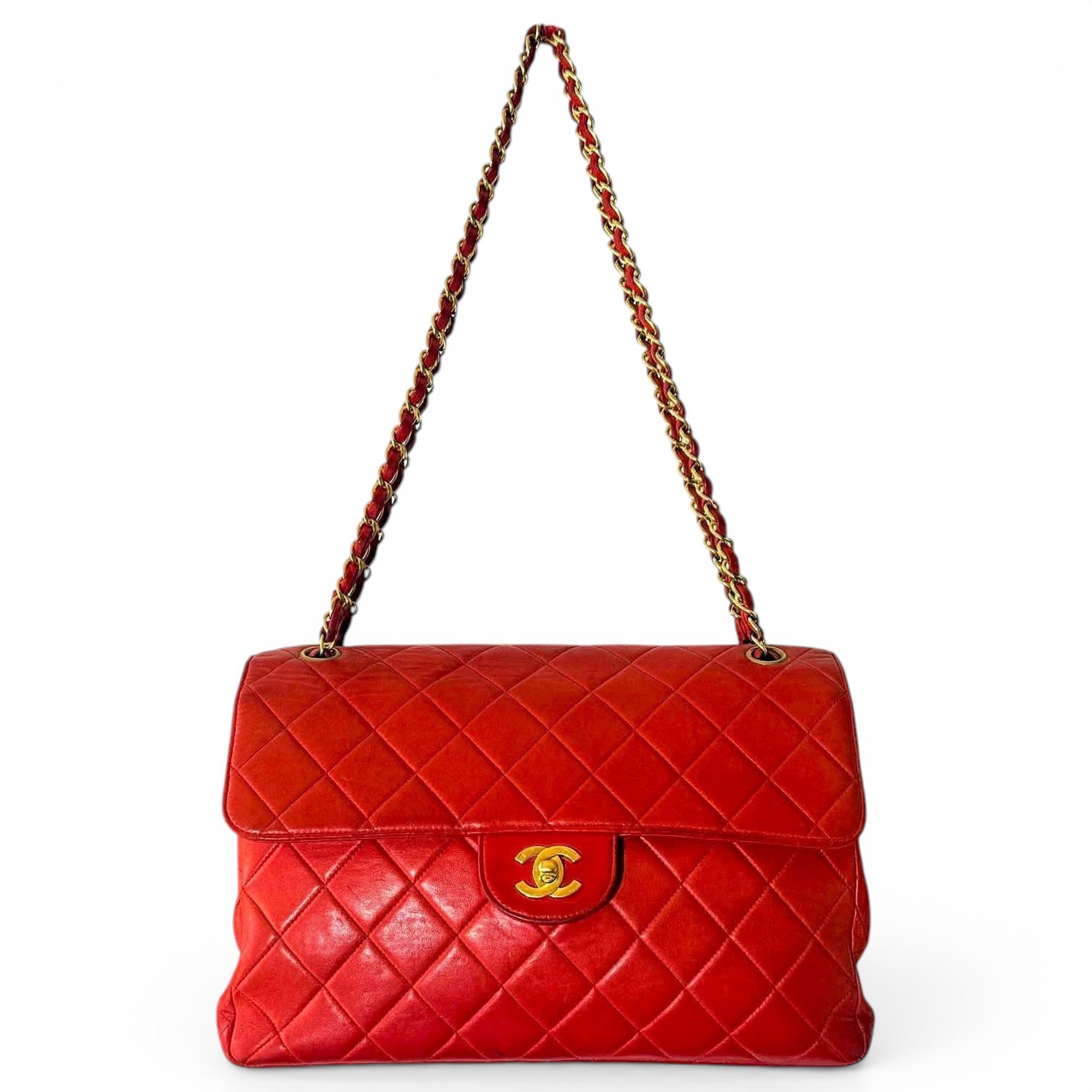 Trendy CC Flap leather handbag