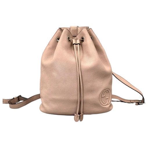 Leather backpack