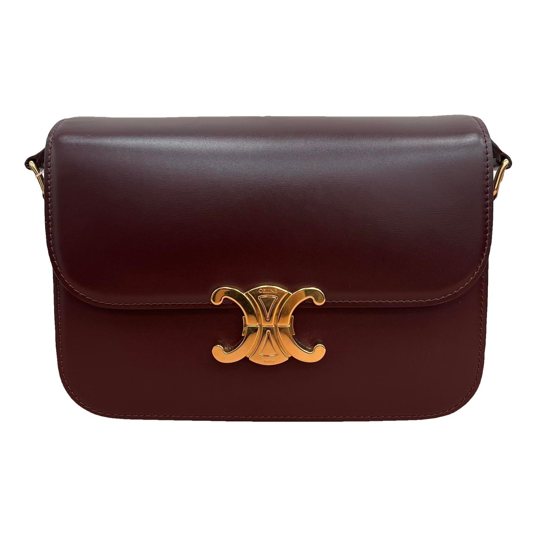 Triomphe leather handbag