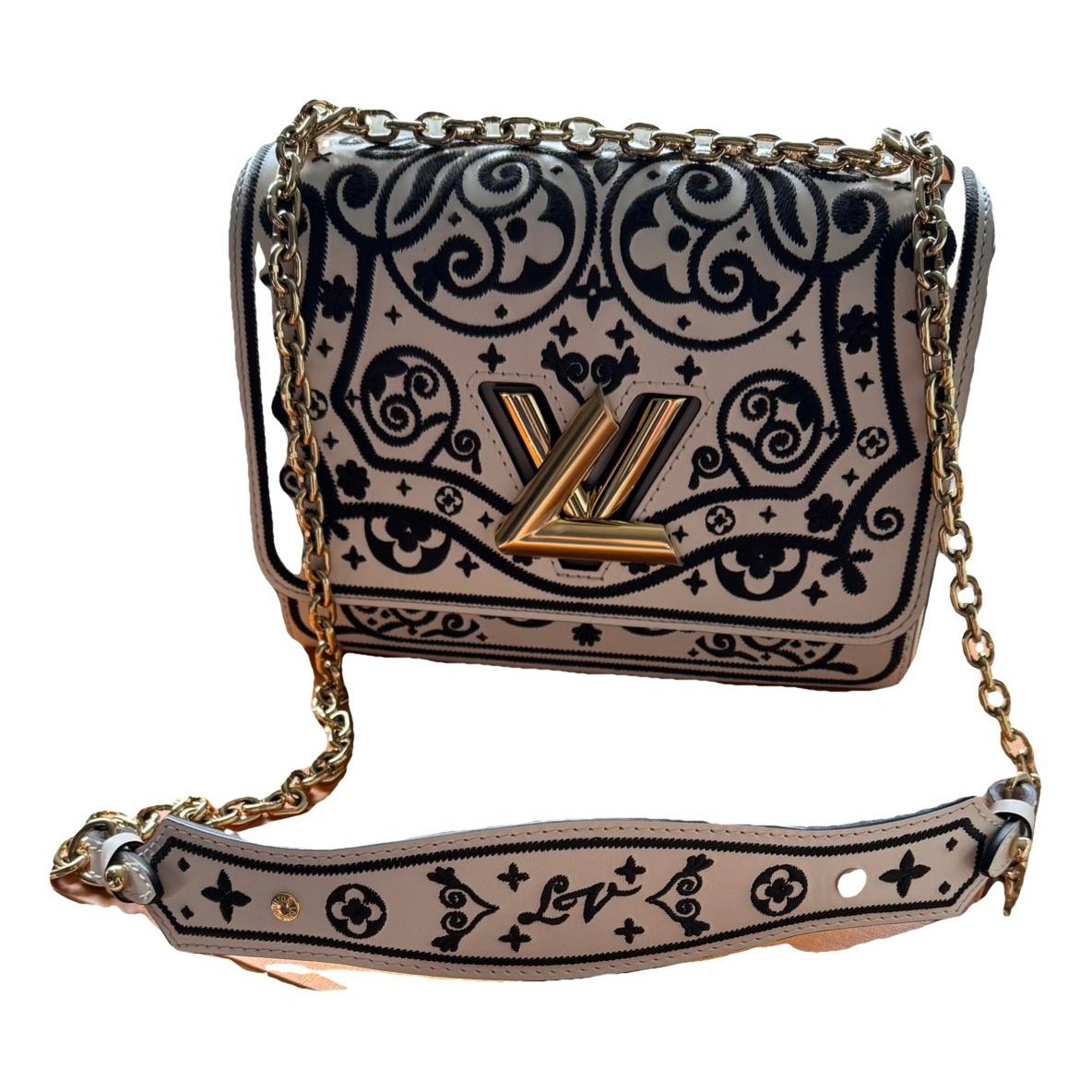 Twist leather crossbody bag