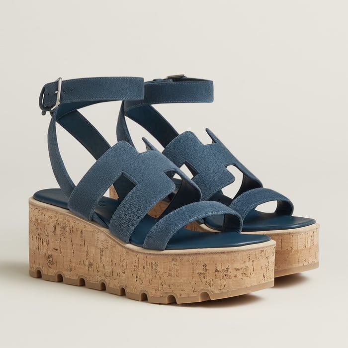 Bleu Céleste Sandália Havane 30