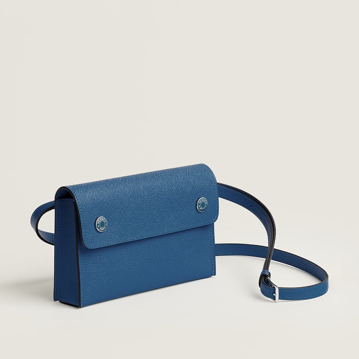 Bleu Tie Hermèsnap Wallet