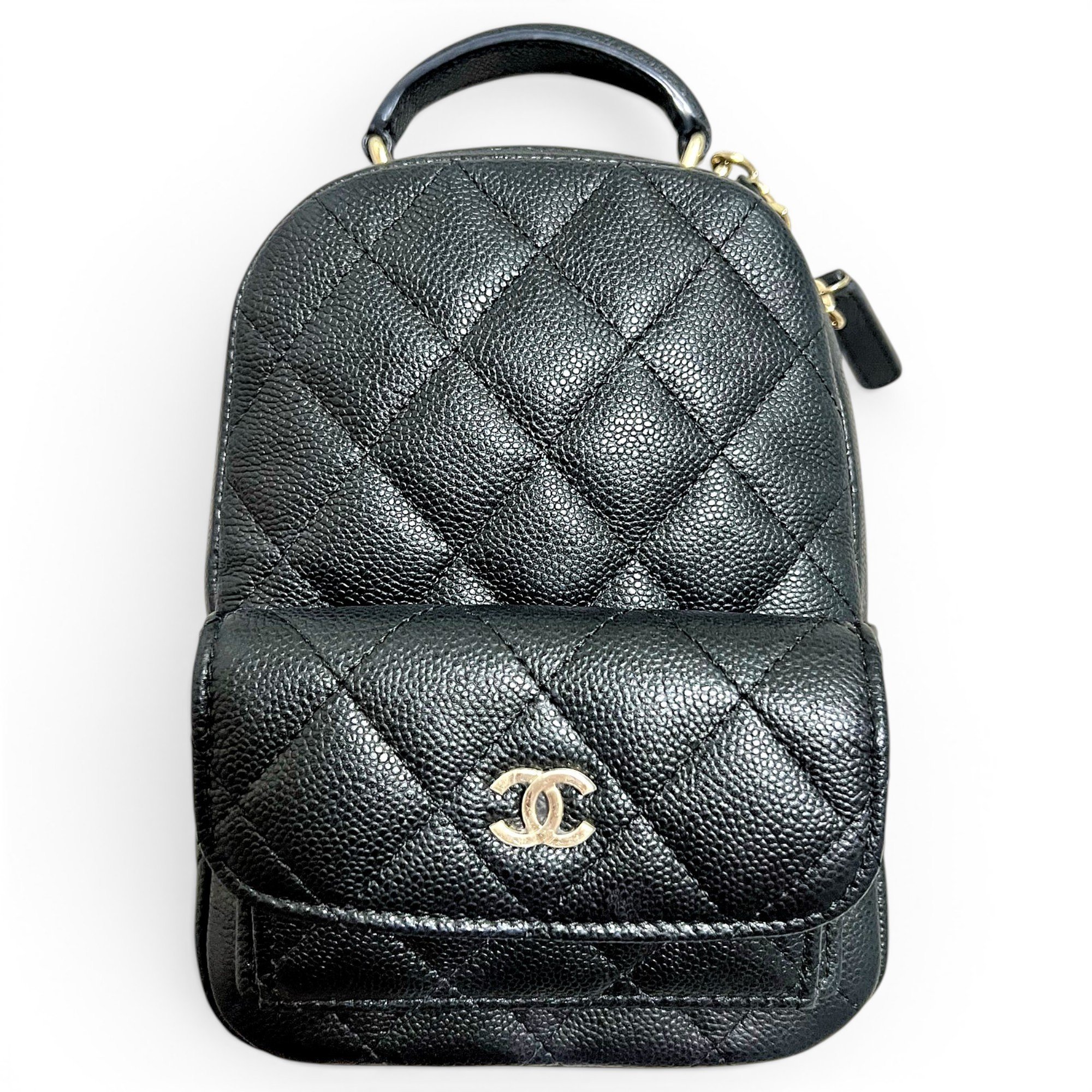 Leather backpack