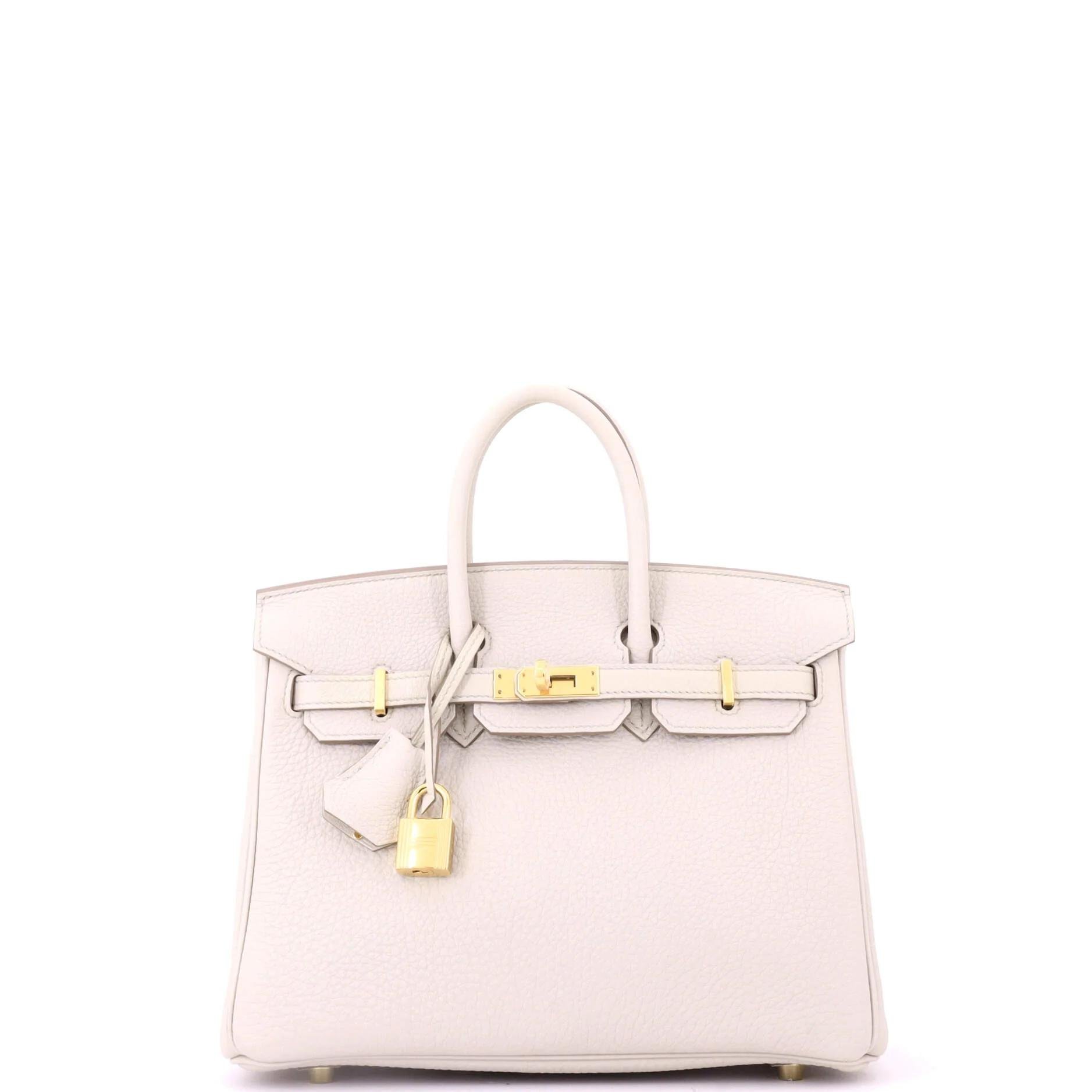 Hermes Birkin 25 Handbag Beton Togo Leather 2023