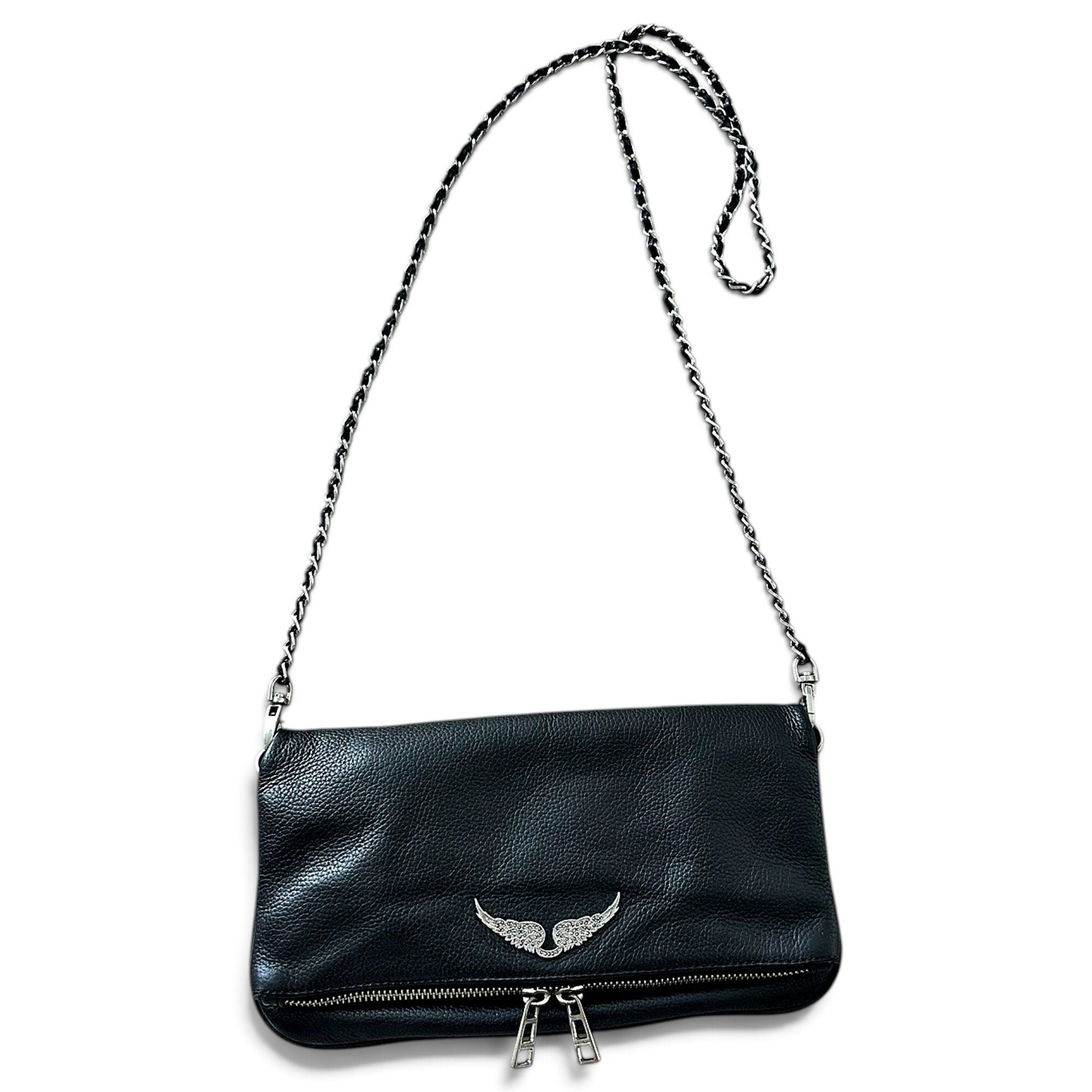 Rock leather crossbody bag