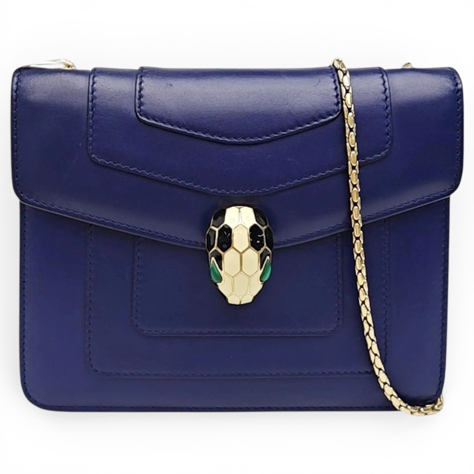 Bvlgari Serpenti leather handbag