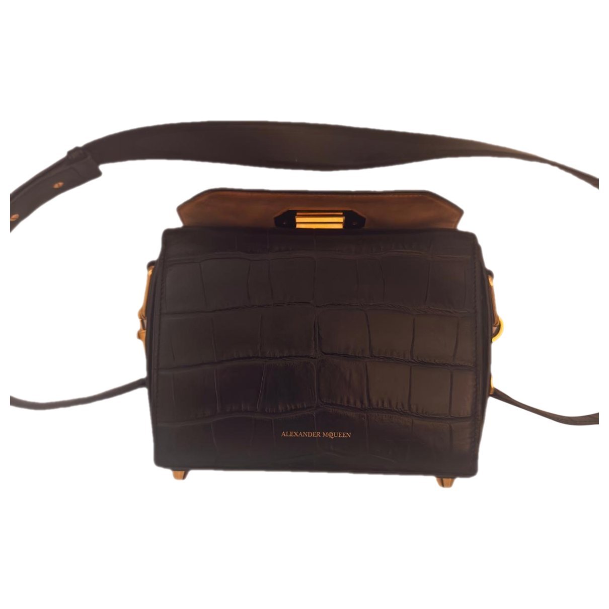 Alexander McQueen Box 16 crocodile handbag