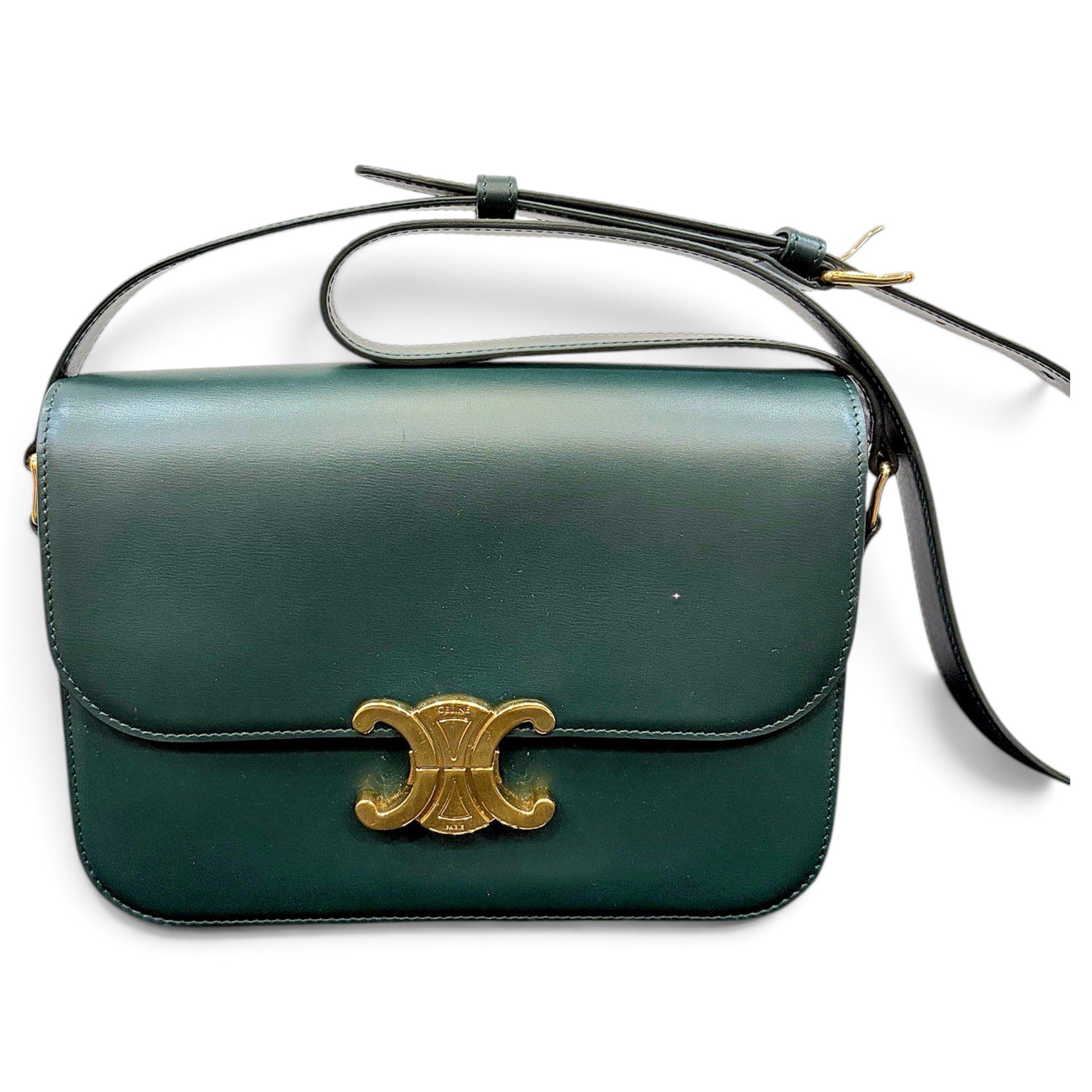 Triomphe leather handbag