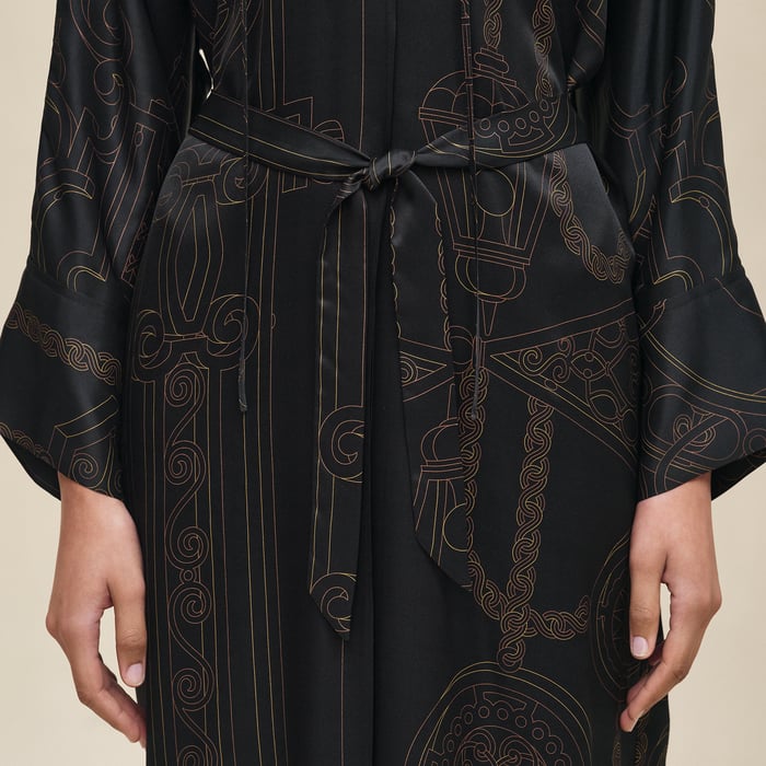 Noir "l'Enseigne Du Sellier" Caftan