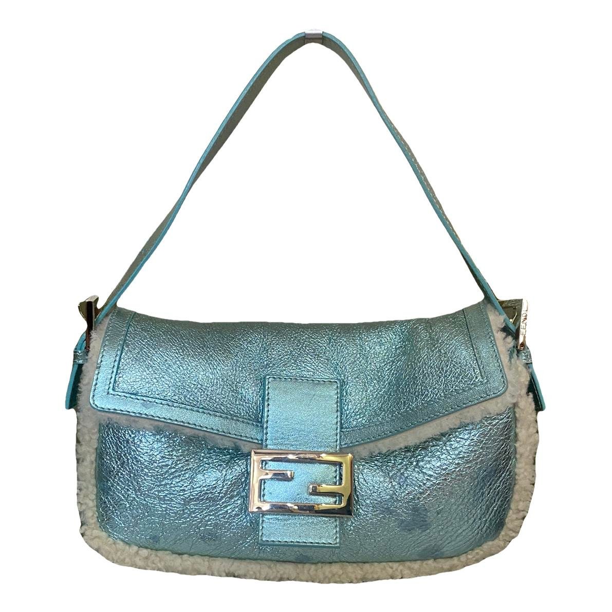 Baguette leather handbag