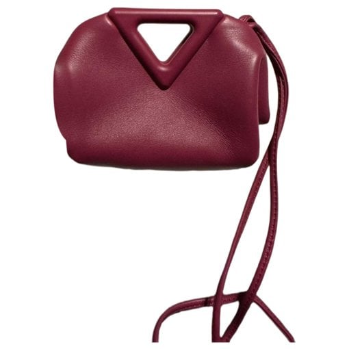 Point leather mini bag