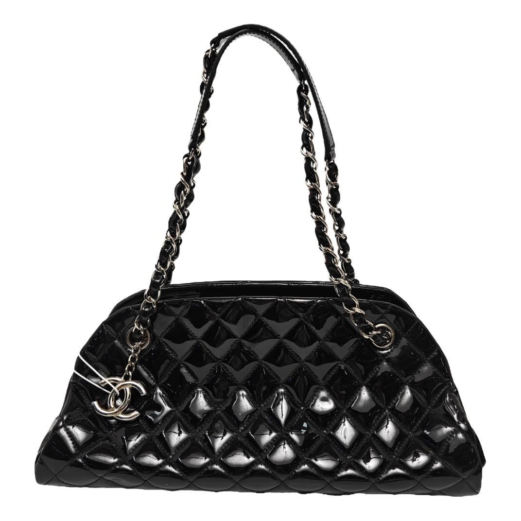 Mademoiselle patent leather handbag