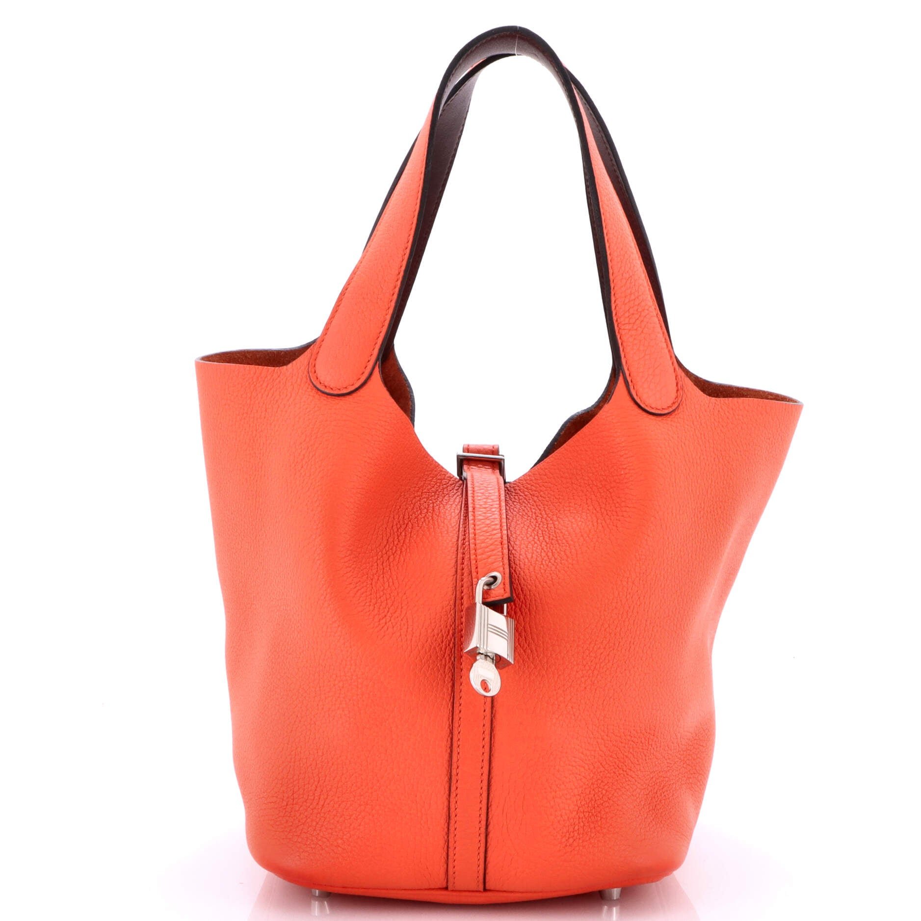Hermes Eclat Picotin Lock Bag Clemence MM