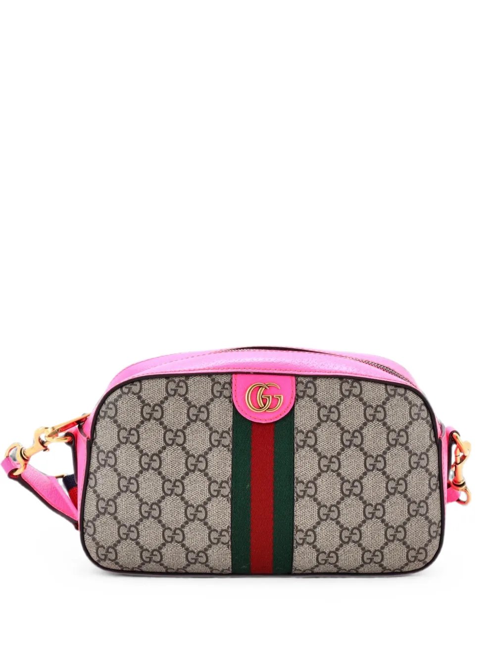 Ophidia Convertible Camera Bag GG Coated Canvas with Leather Small shoulder bag