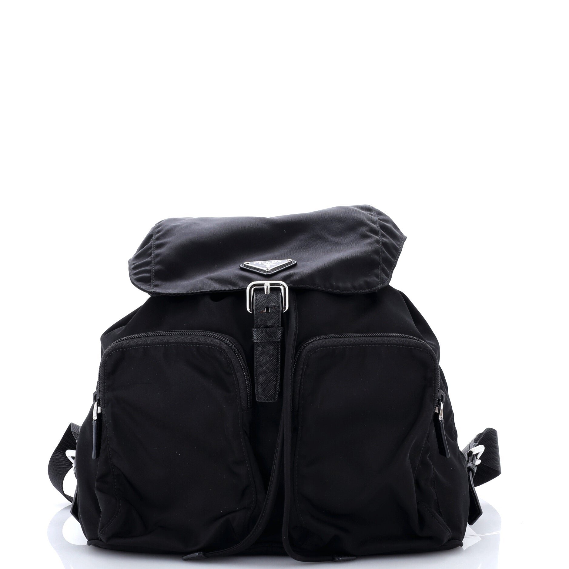 Double Front Pocket Backpack Tessuto Medium