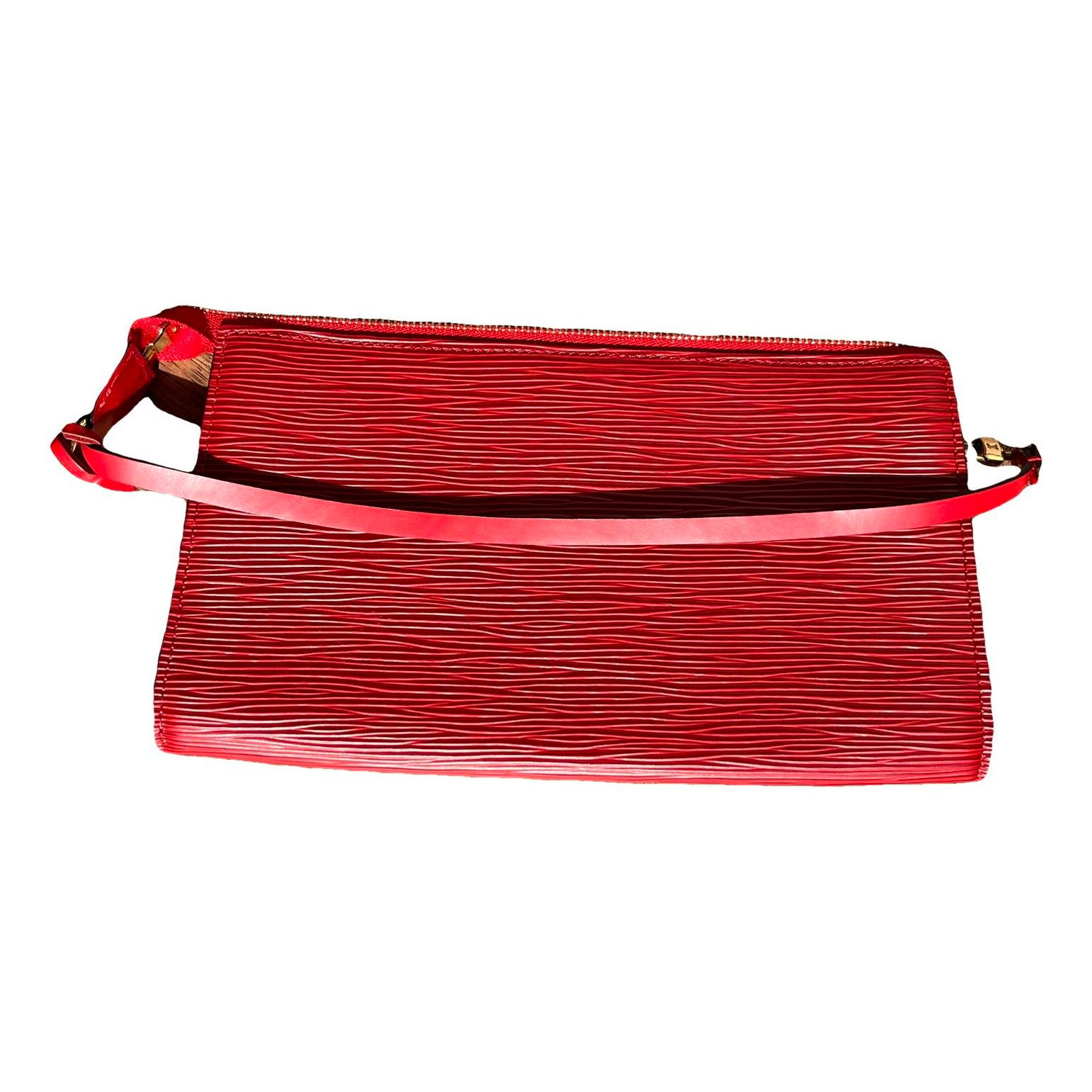 Honfleur leather clutch bag