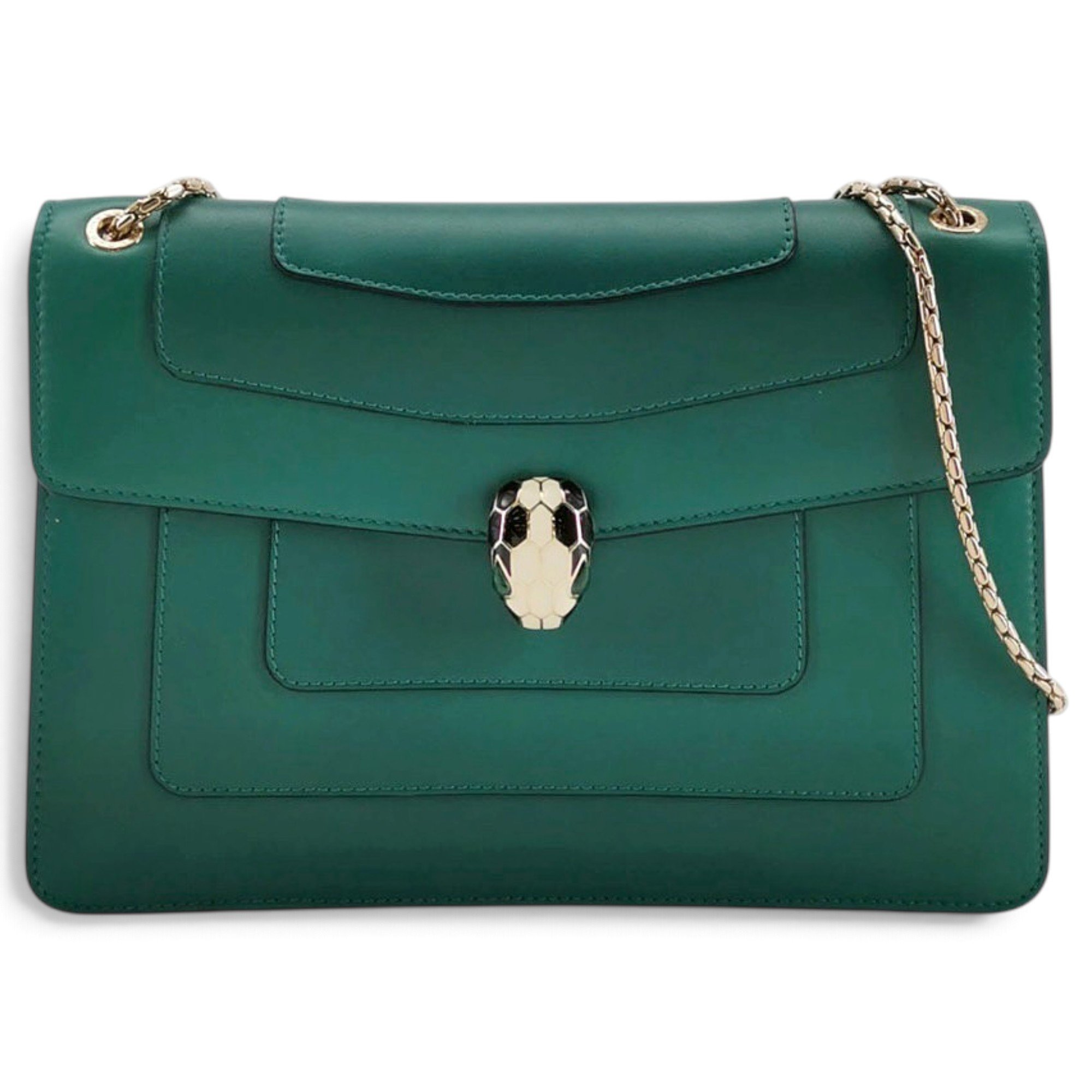 Bvlgari Serpenti leather handbag