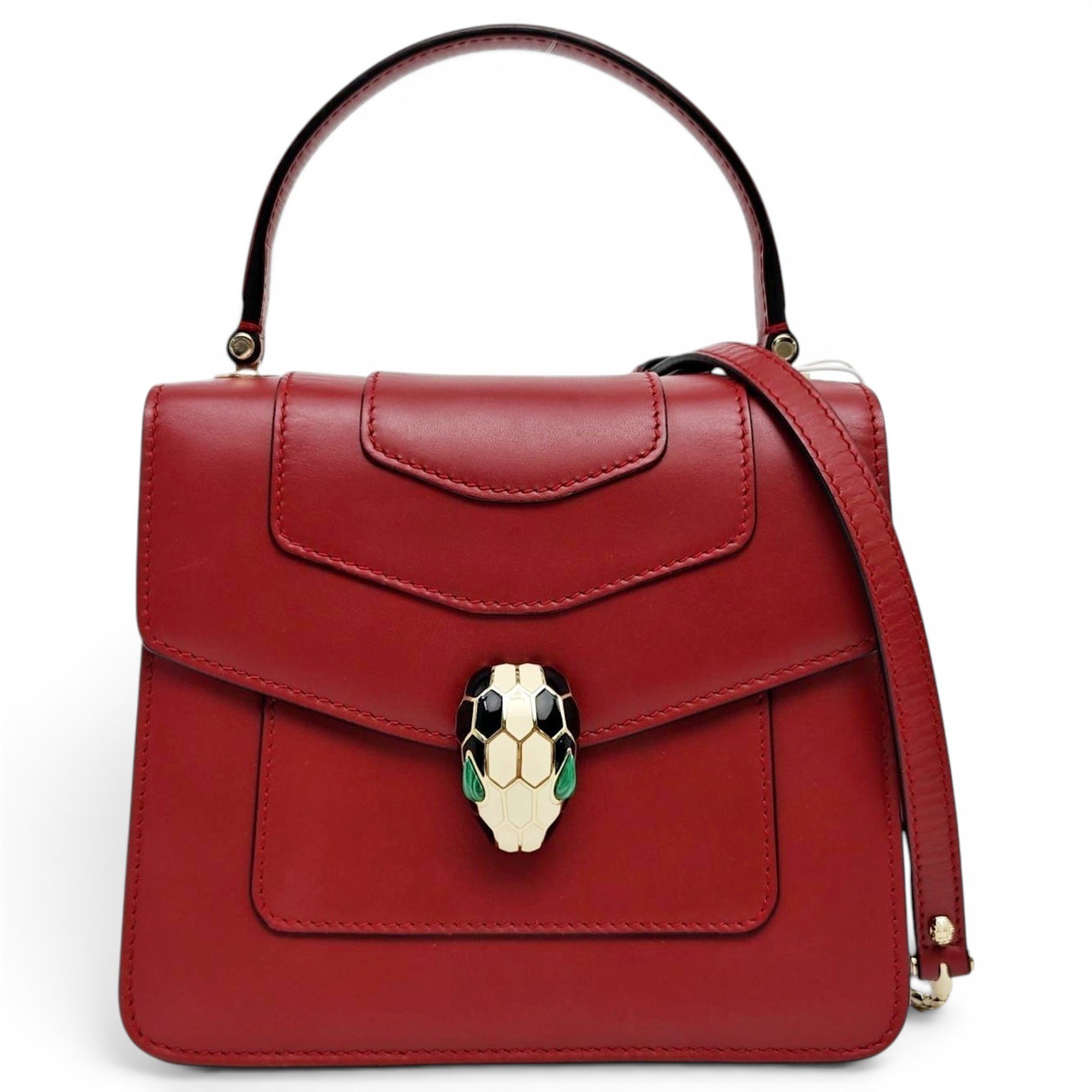Serpenti leather crossbody bag