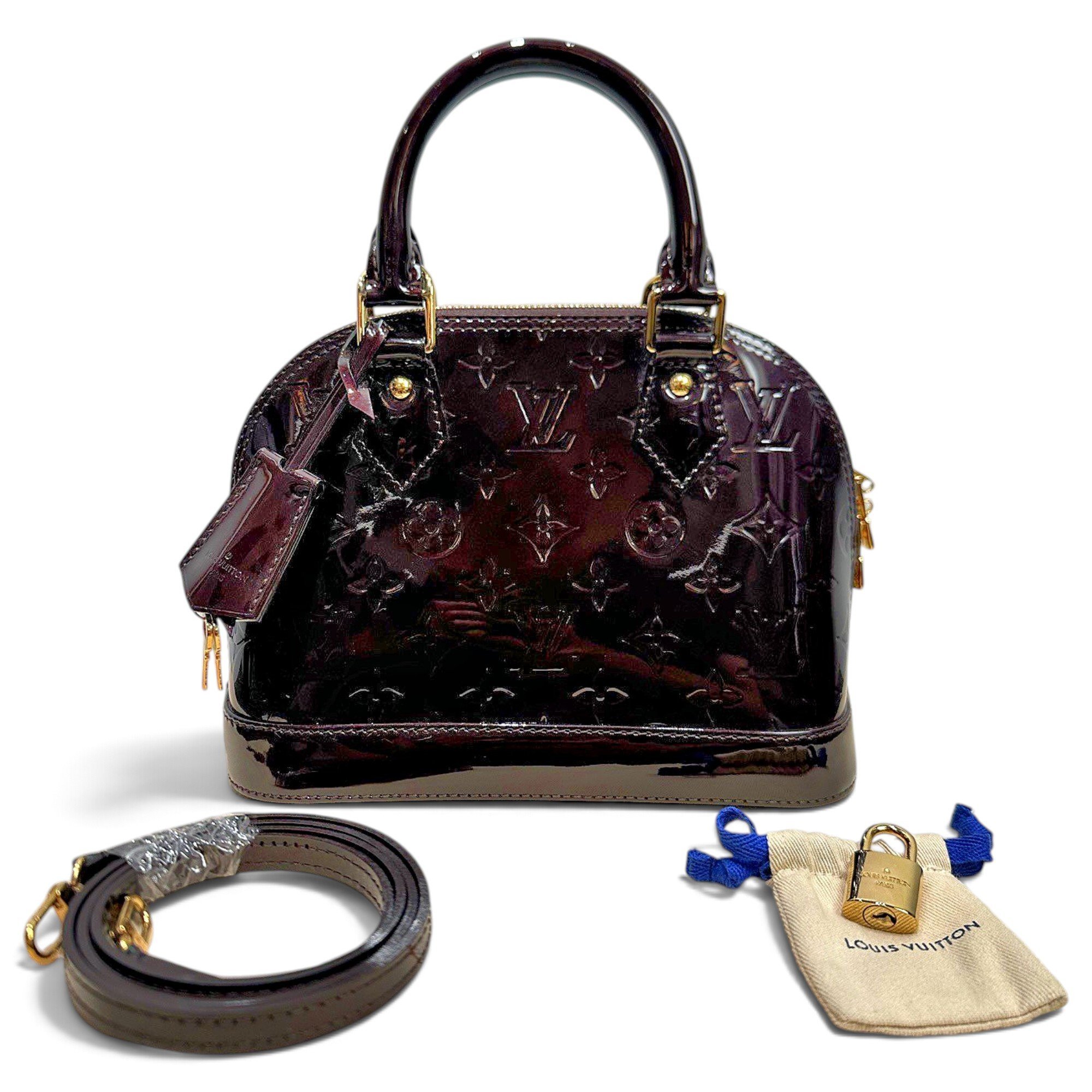 Alma BB patent leather handbag