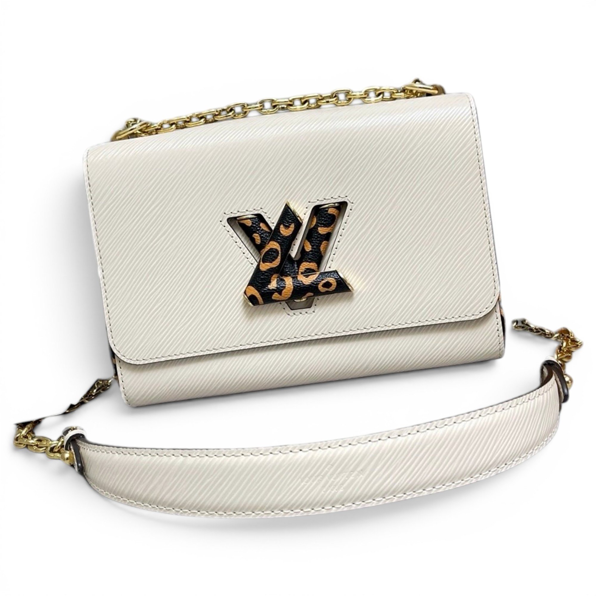 Twist leather handbag